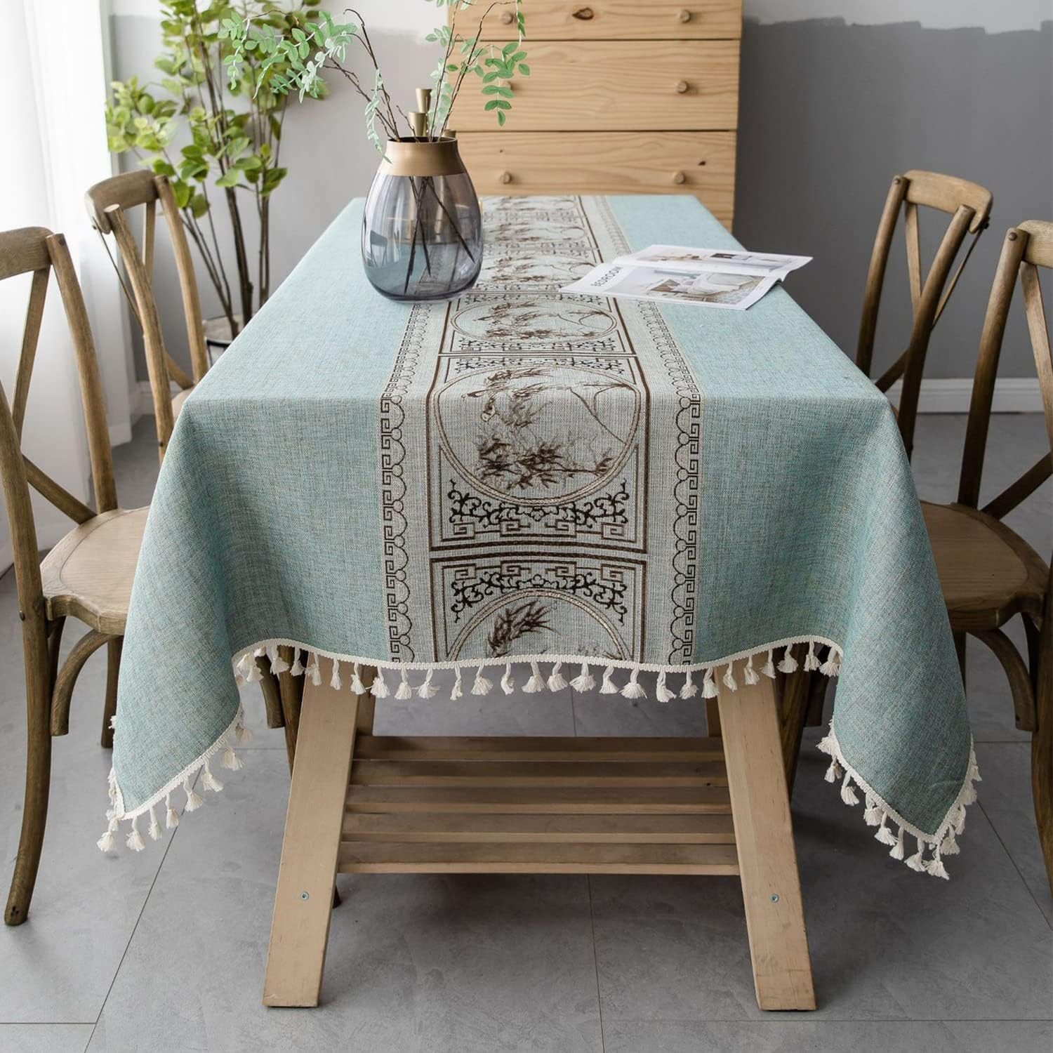 BYSURE Tischdecke (1-tlg), Tischdecke Leinen Boho günstig online kaufen