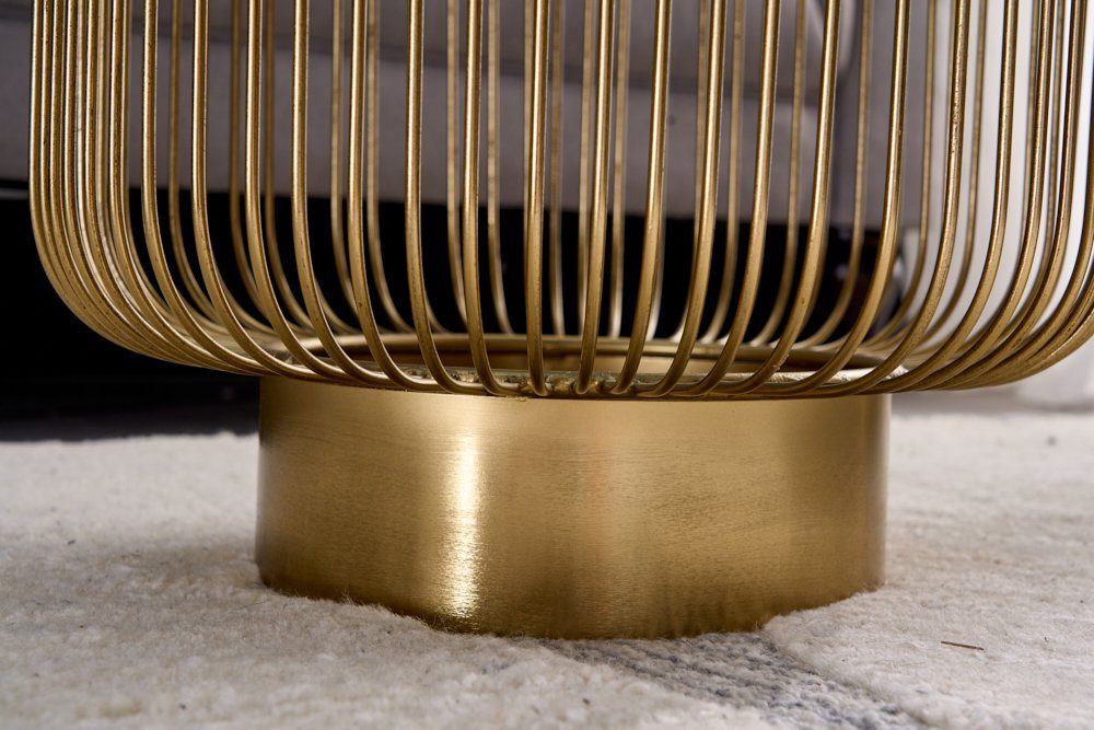 riess-ambiente Beistelltisch VARIATION Ø50cm gold / schwarz (Einzelartikel, 1-St), Wohnzimmer · Glas · Metall · rund · Handmade · Modern Design – Bild 5 von 5