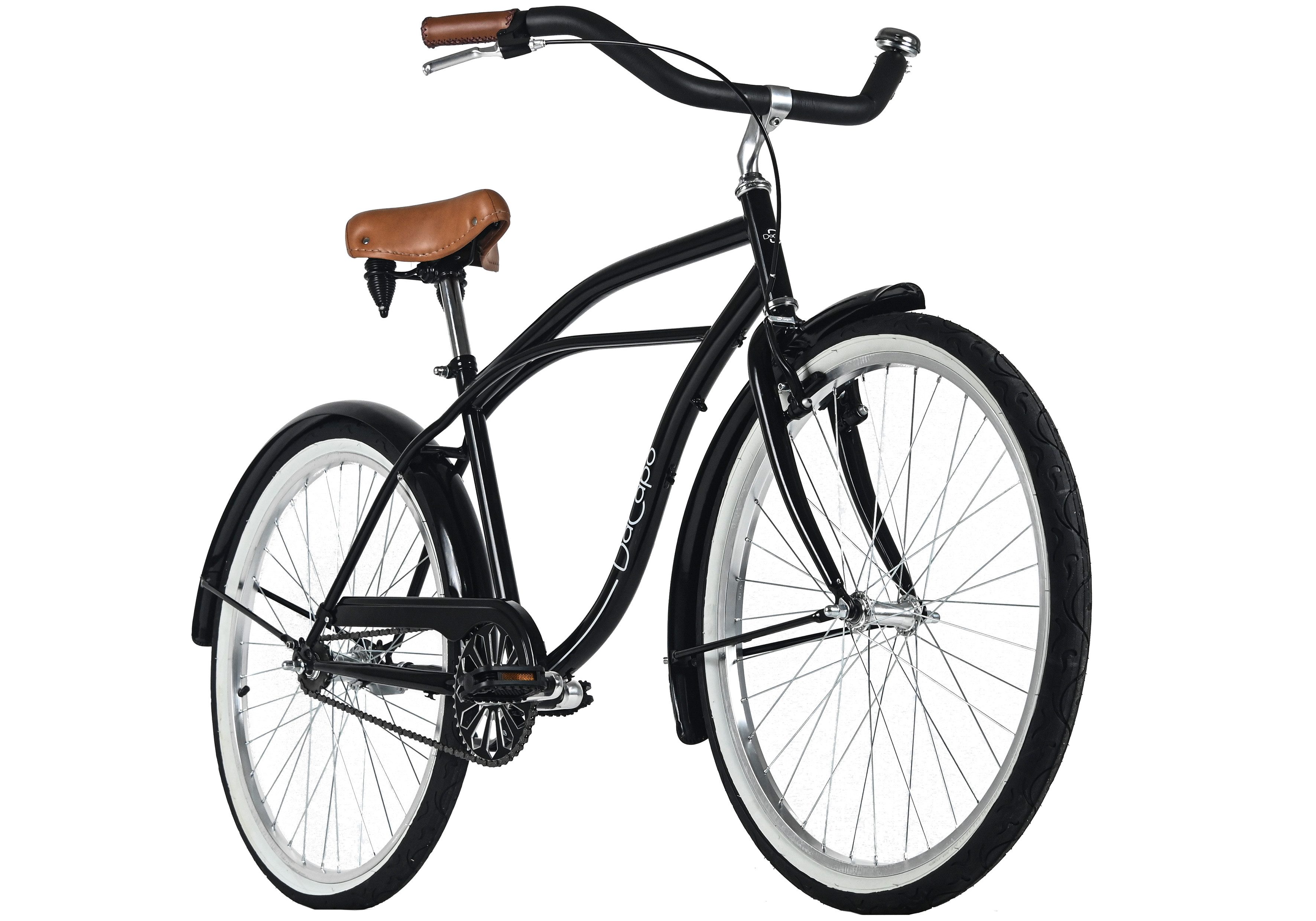 Dacapo Cruiser Beachcruiser Herren 26" Beach Schwarz 1 Gang RH 46 cm, 1 Gang, ohne Schaltung