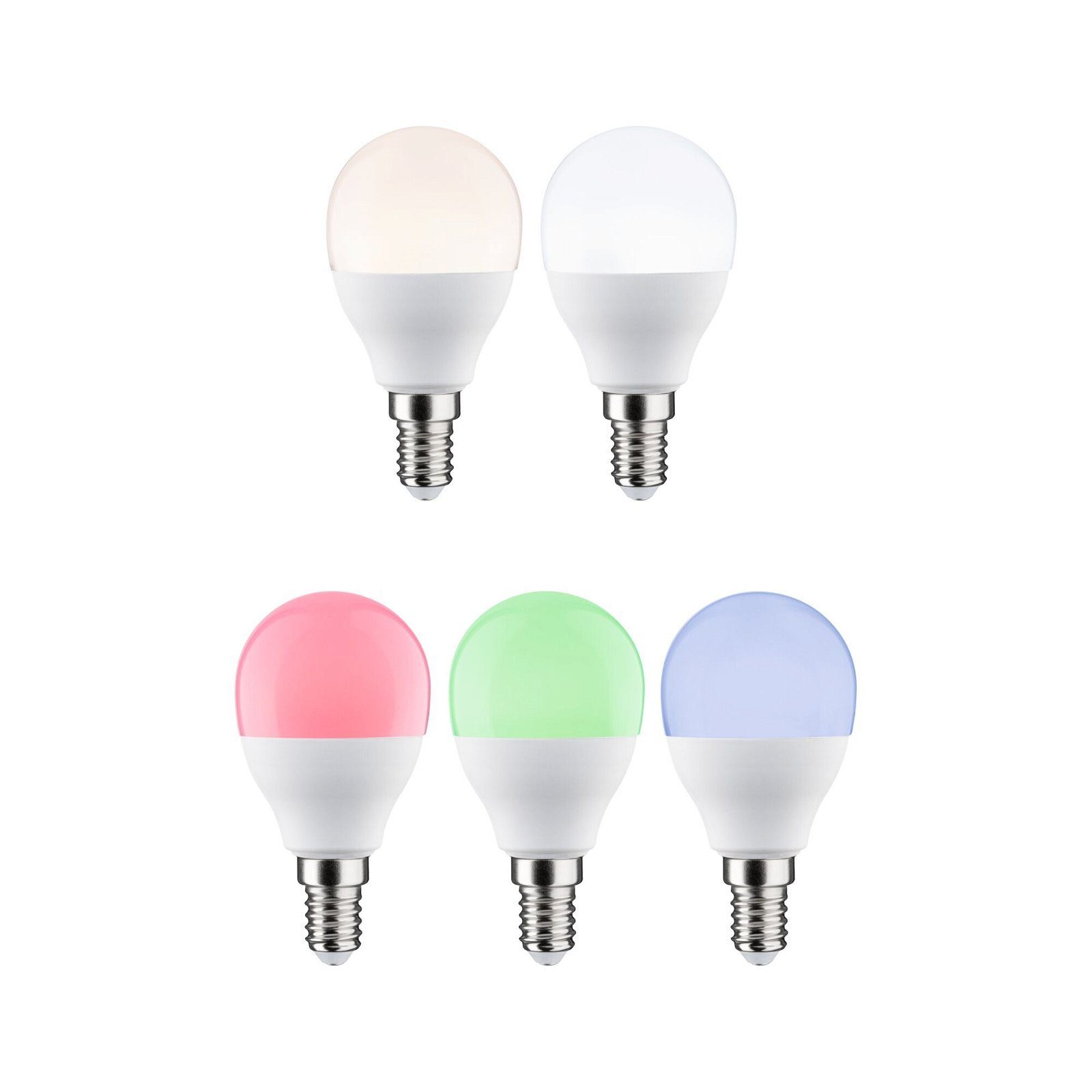 Paulmann LED-Leuchtmittel Smart 3er-Pack Tropfen 470lm 2200K-6500K 230V, Tageslichtweiß