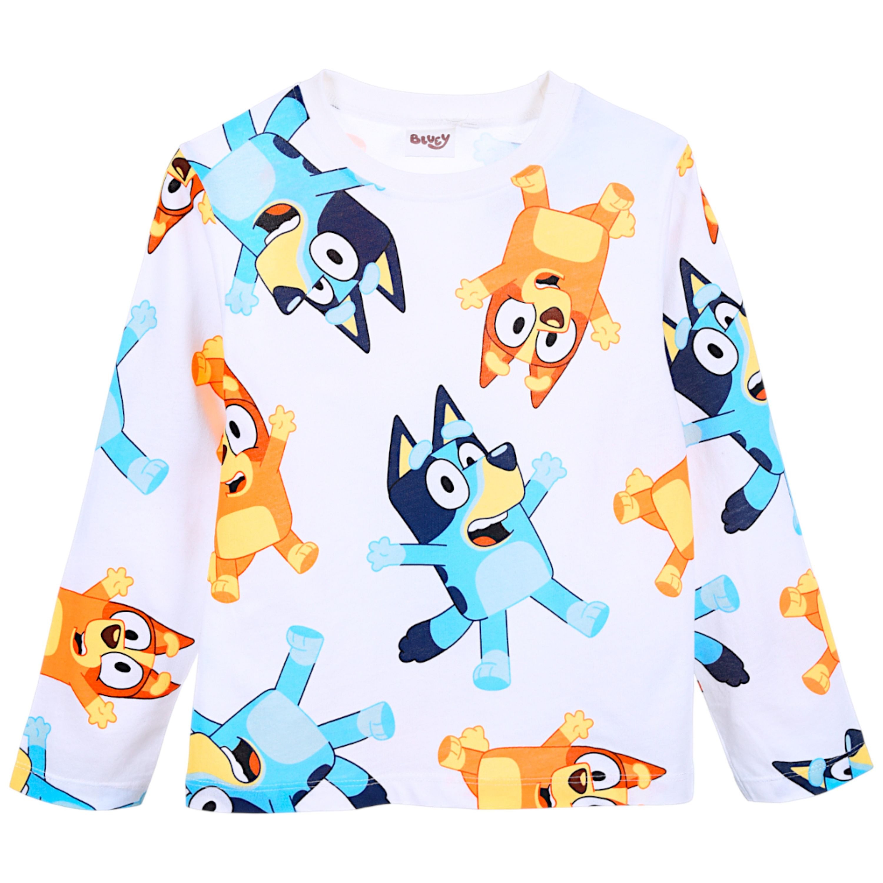 Bluey Langarmshirt Bluey & Bingo Jungen Shirt aus Baumwolle Gr. 98 - 116 cm