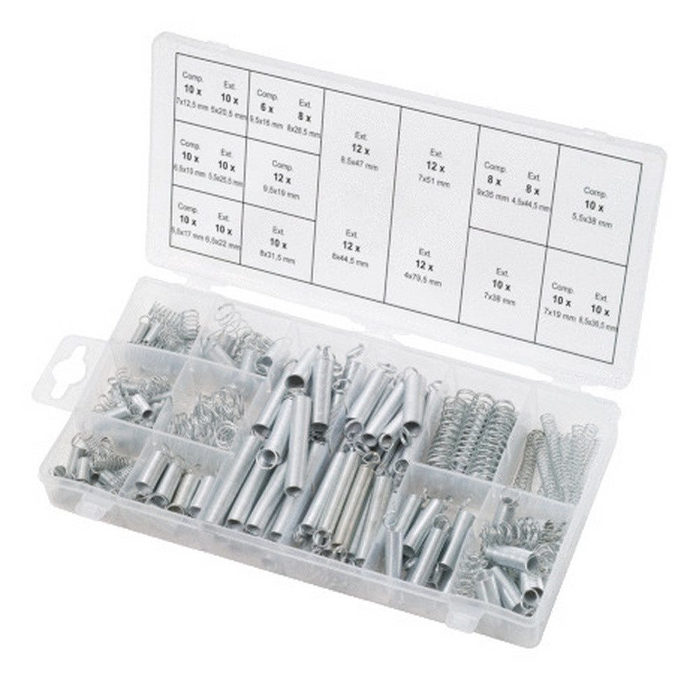 KS Tools Zugfeder (200 St), Sortiment Federn, 200-teilig