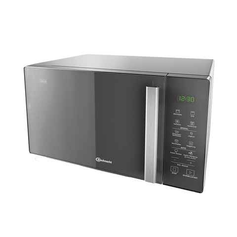 BAUKNECHT Mikrowelle MW 253 SM, Kombination Grill und Mikrowelle, 25,00 l, 7 Leistungsstufen, LED Display, 10 vorprogrammierte Rezepte