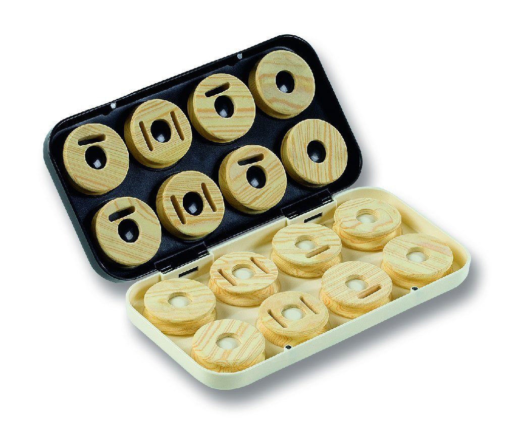 Jenzi Angelkoffer Jenzi Kunststoffbox Hegenenbox mit 16 Spulen 22,9x11,9x3cm (1 St)