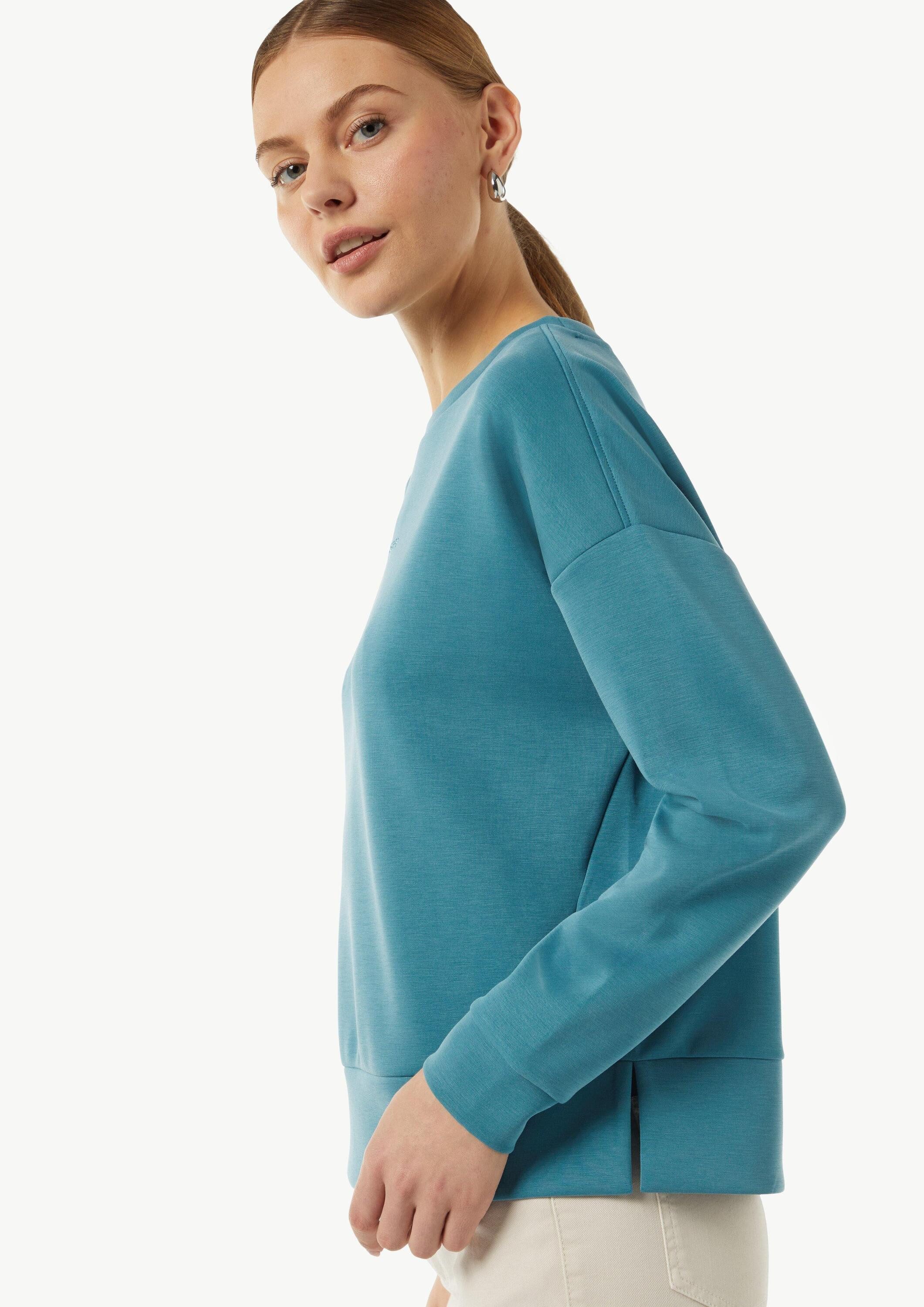 comma Sweatshirt Sweatshirt Sweatshirt mit Schmucksteinen