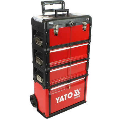 Yato Werkzeugkoffer Werkzeug-Trolley mit 4 Modulen YT-09102 + YT-09108