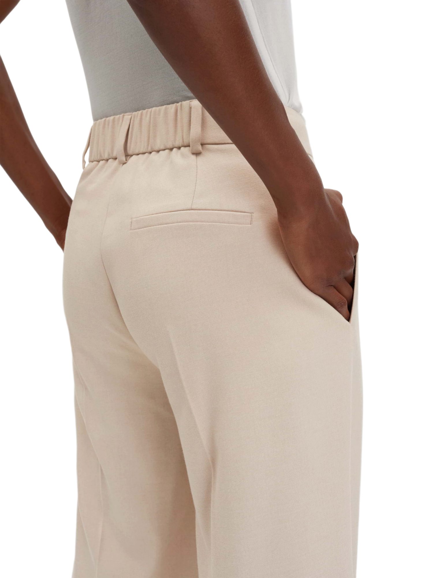 someday Stoffhose natur,Casual,Polyester,Unifarben,Wide Leg,Hoch – Bild 5 von 5