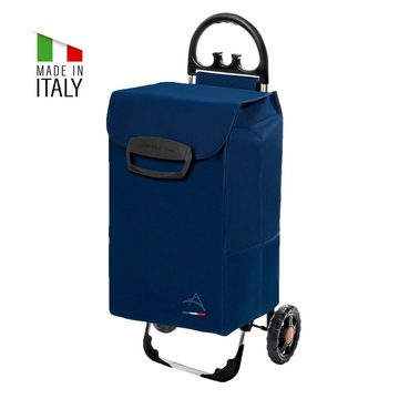 linovum Einkaufstrolley Einkaufstrolley Shoppingwagen Himy XL in blau mit 78 Liter Fassung