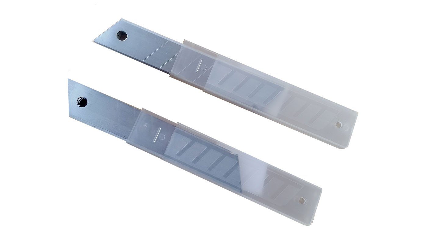 Thumbnail - VaGo-Tools Teppichmesser 100x Abbrechklingen Ersatzklingen 18 mm Teppichmesser Klingen Teppich