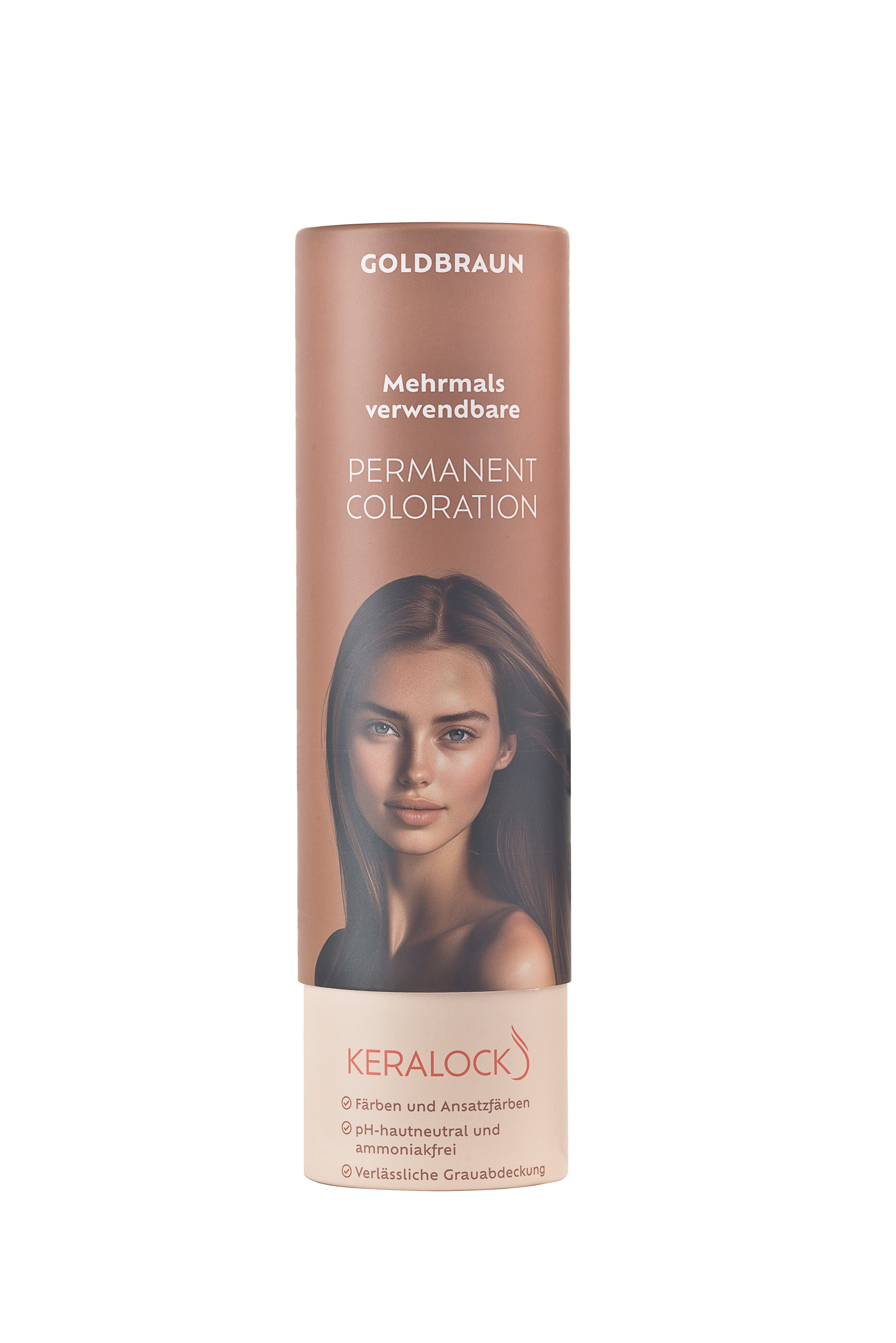 Keralock Haarfarbe Mehrmals Verwendbare Haarfarbe - Ammoniakfrei und pH-hautneutral