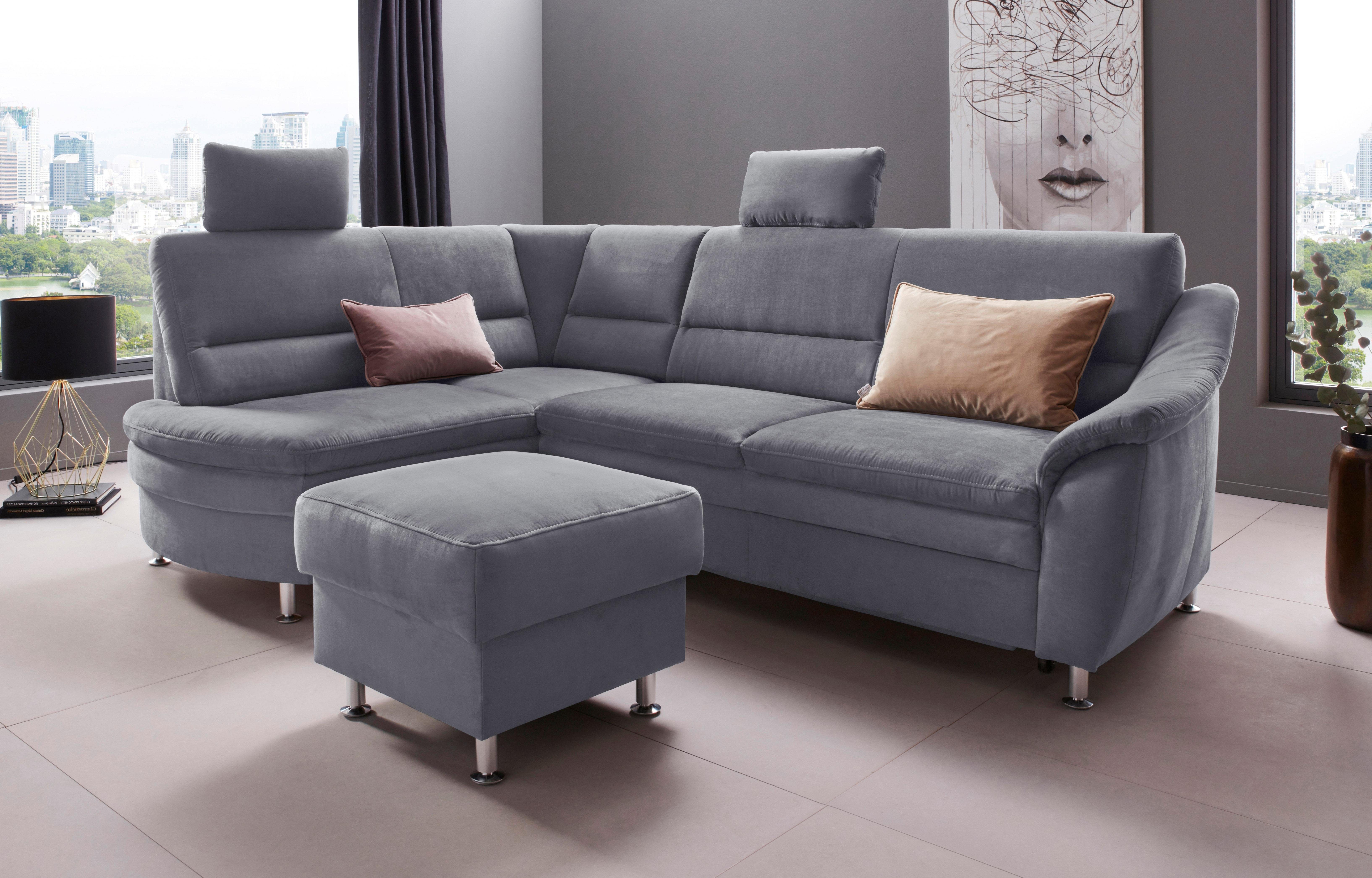 Places of Style Ecksofa »Cardoso«, Federkern, wahlweise mit Bett,  Schubkasten