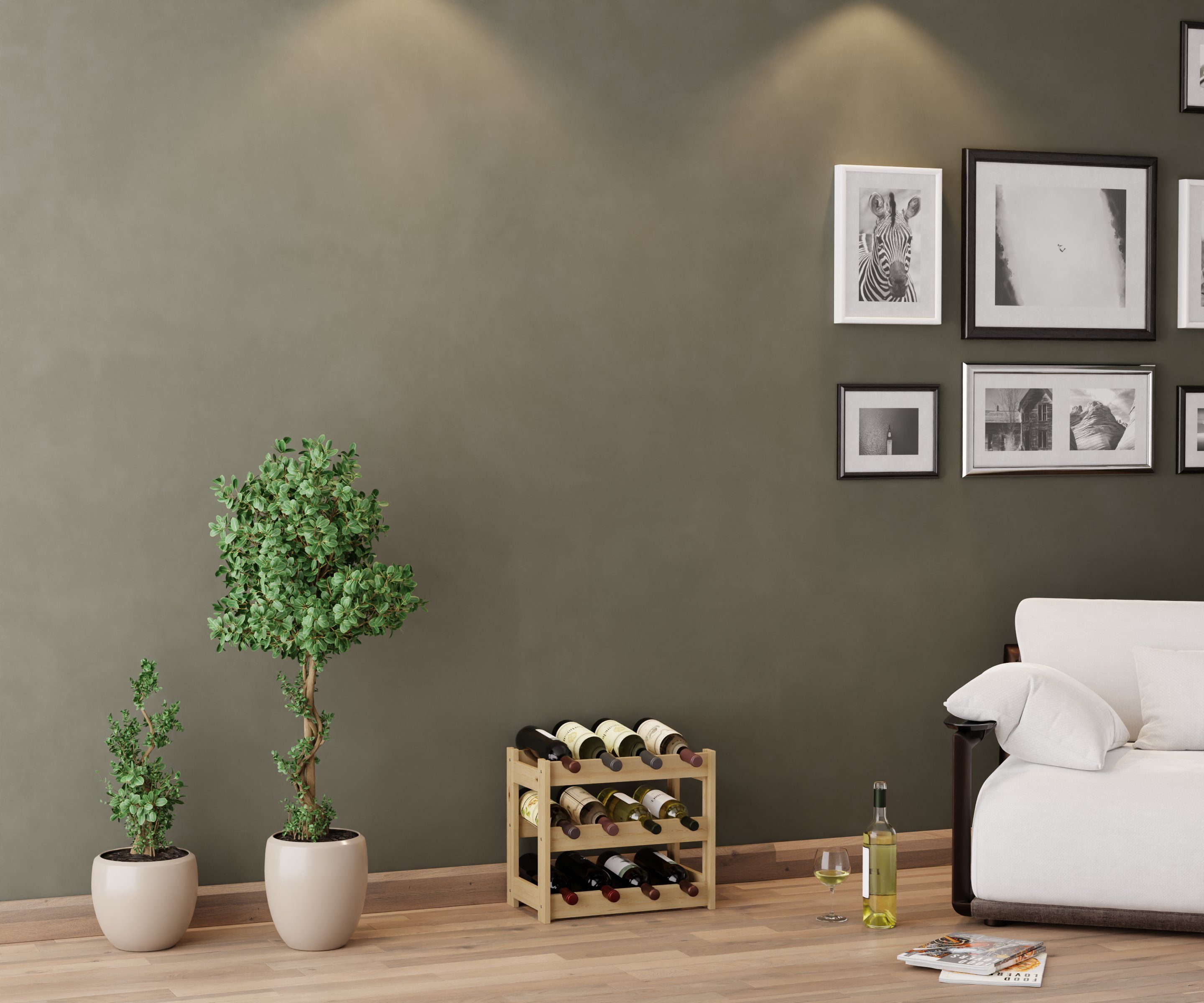 Lenmar Weinregal Lenmar Weinregal Weinregal Holz Flaschenregal für 12 - 91 Flaschen