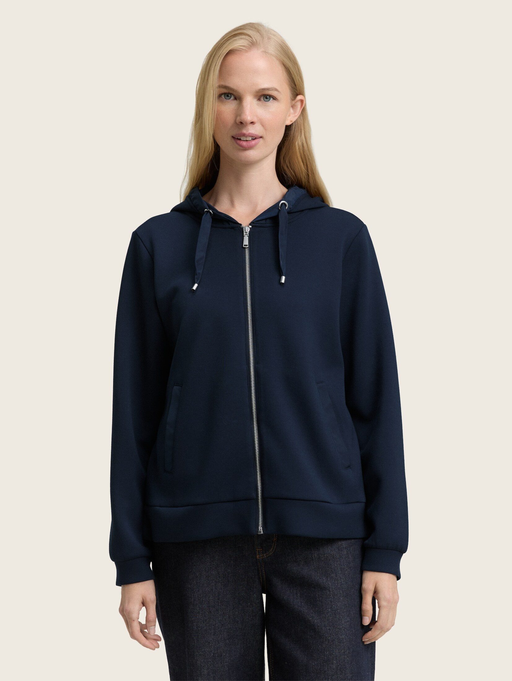 TOM TAILOR Sweatjacke Hoodie Sweatjacke aus günstig online kaufen
