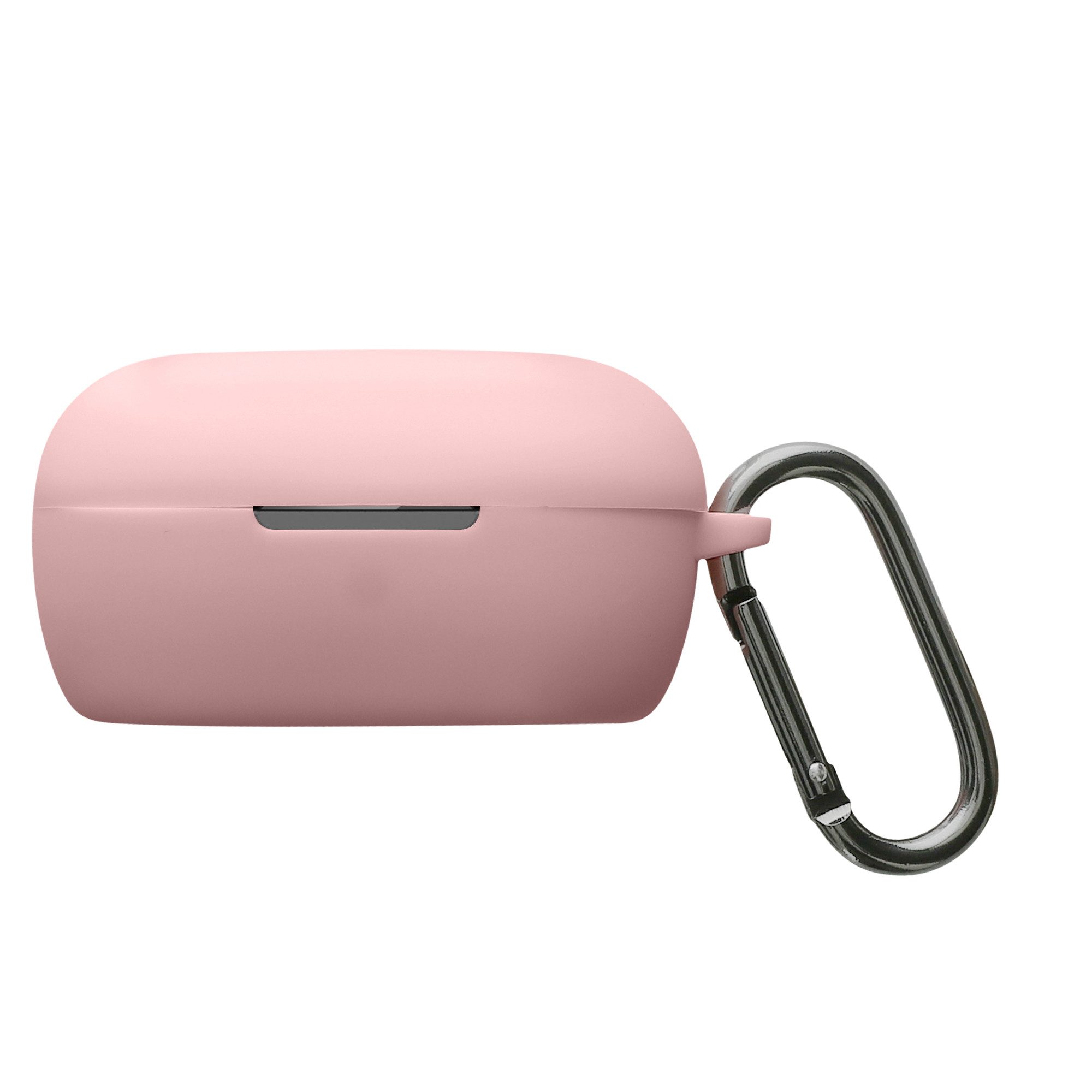 kwmobile Etui Schutzhülle für Bose QuietComfort Earbuds Hülle, TPU Silikon Case für Kopfhörer Ladecase stoßfestes Cover mit Karabiner