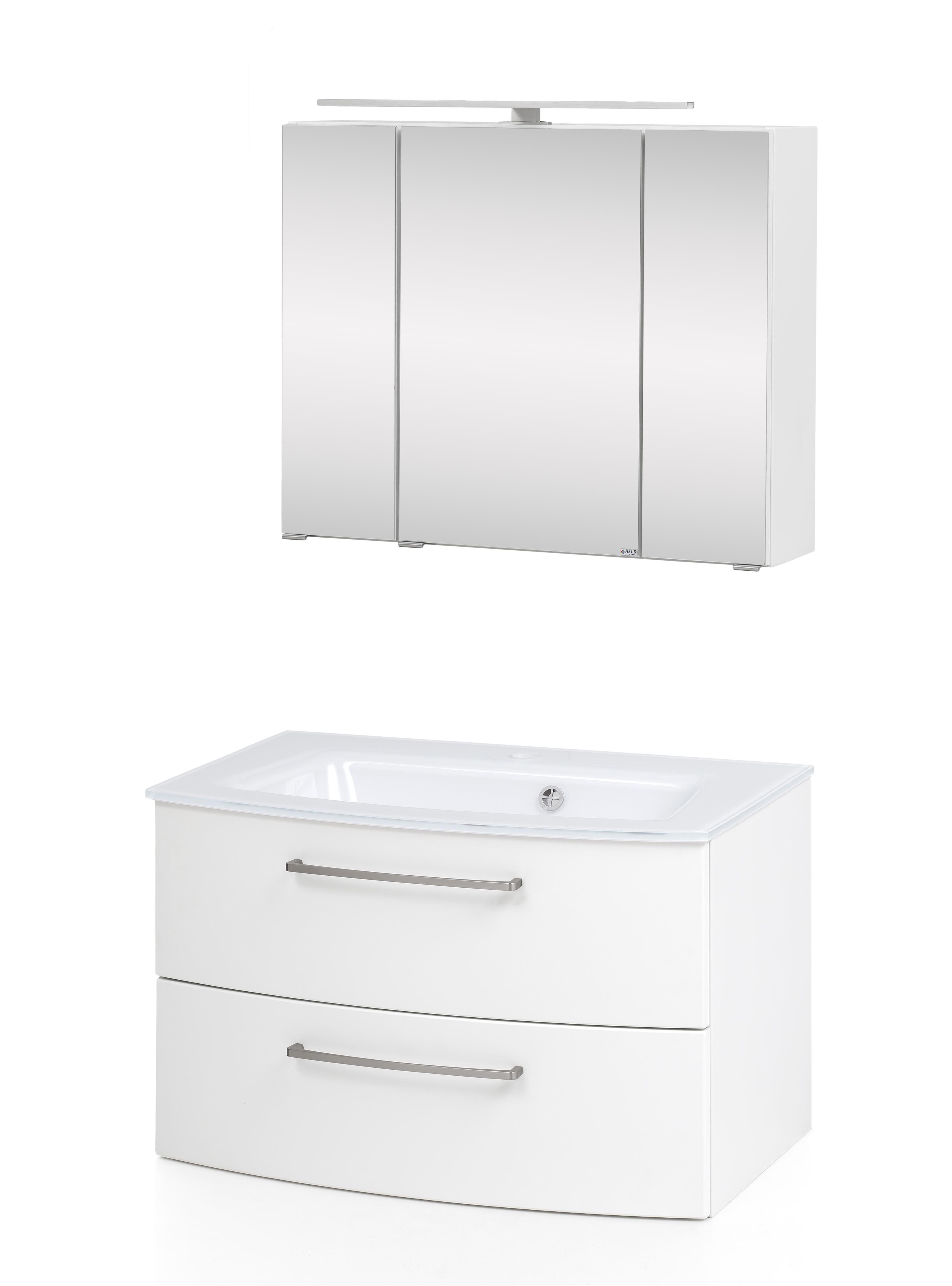 HELD MÖBEL Badezimmer-Set 80 x 200 x 49 cm (B/H/T)