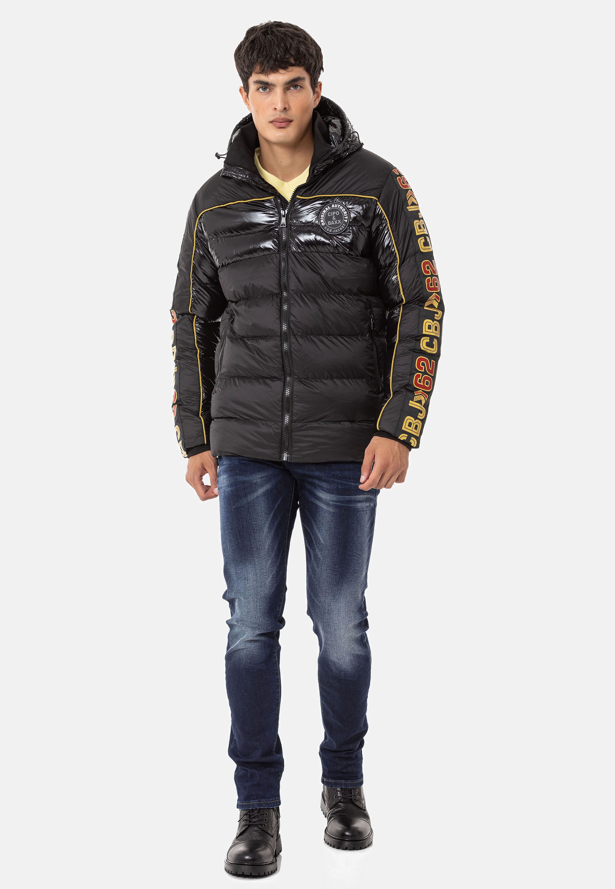 Cipo & Baxx Winterjacke Jacke mit Kapuze