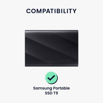 kwmobile Festplattenhülle für Samsung Portable SSD T9, Silikon Tastaturschutz QWERTY (Arabisch)