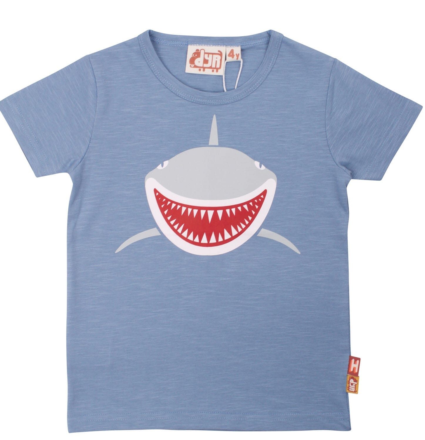 Danefae T-Shirt DYR by Danefae Kinder T-Shirt – Hai Print – Hellblau „Waterdrop“