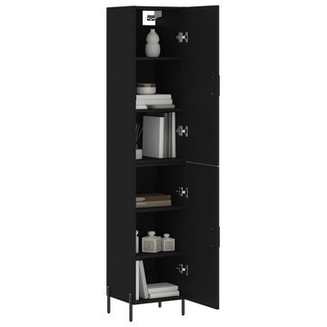 vidaXL Kleiderschrank Regal Highboard Schrank Hochschrank Schwarz 34,5x34x180 cm Holzwerksto