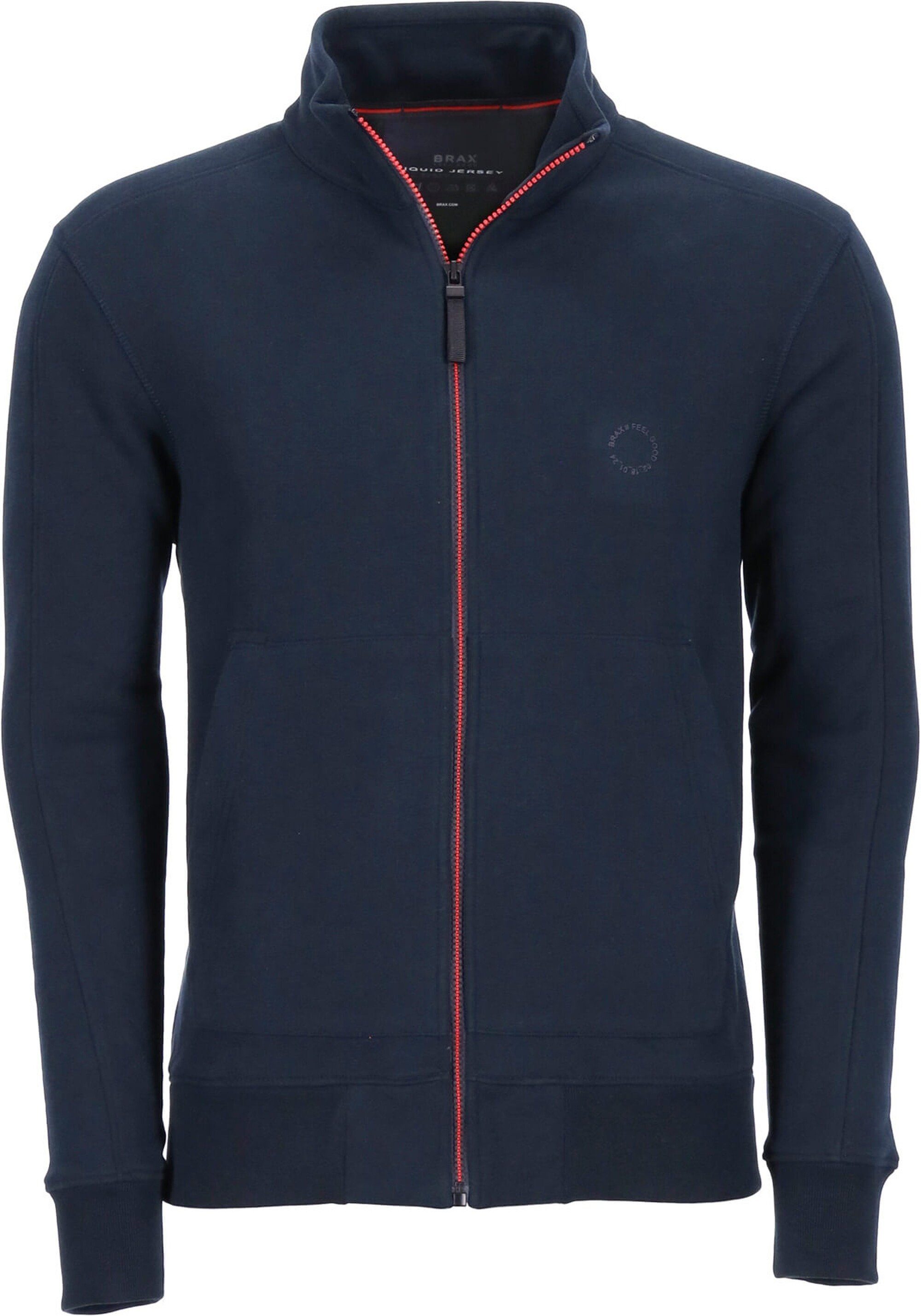 Strickjacke BRAX Sweat Jacke Scott marine Jersey