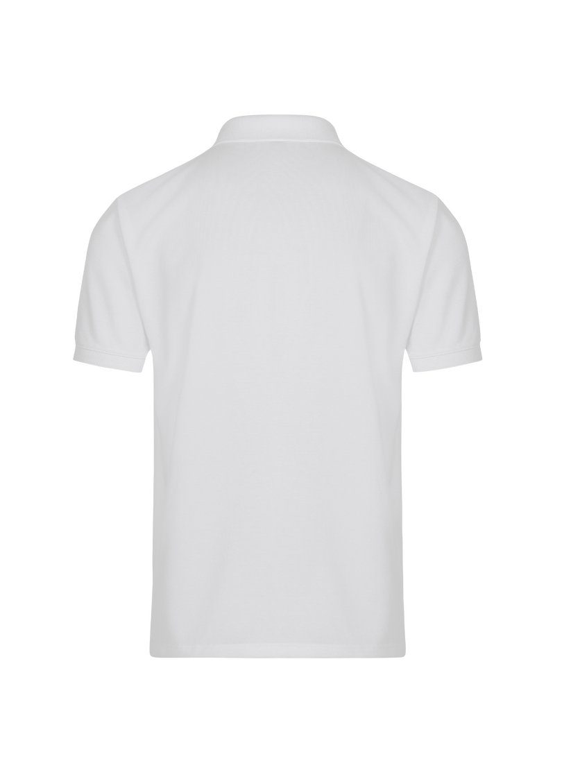 in Trigema Piqué-Qualität weiss Poloshirt Poloshirt TRIGEMA
