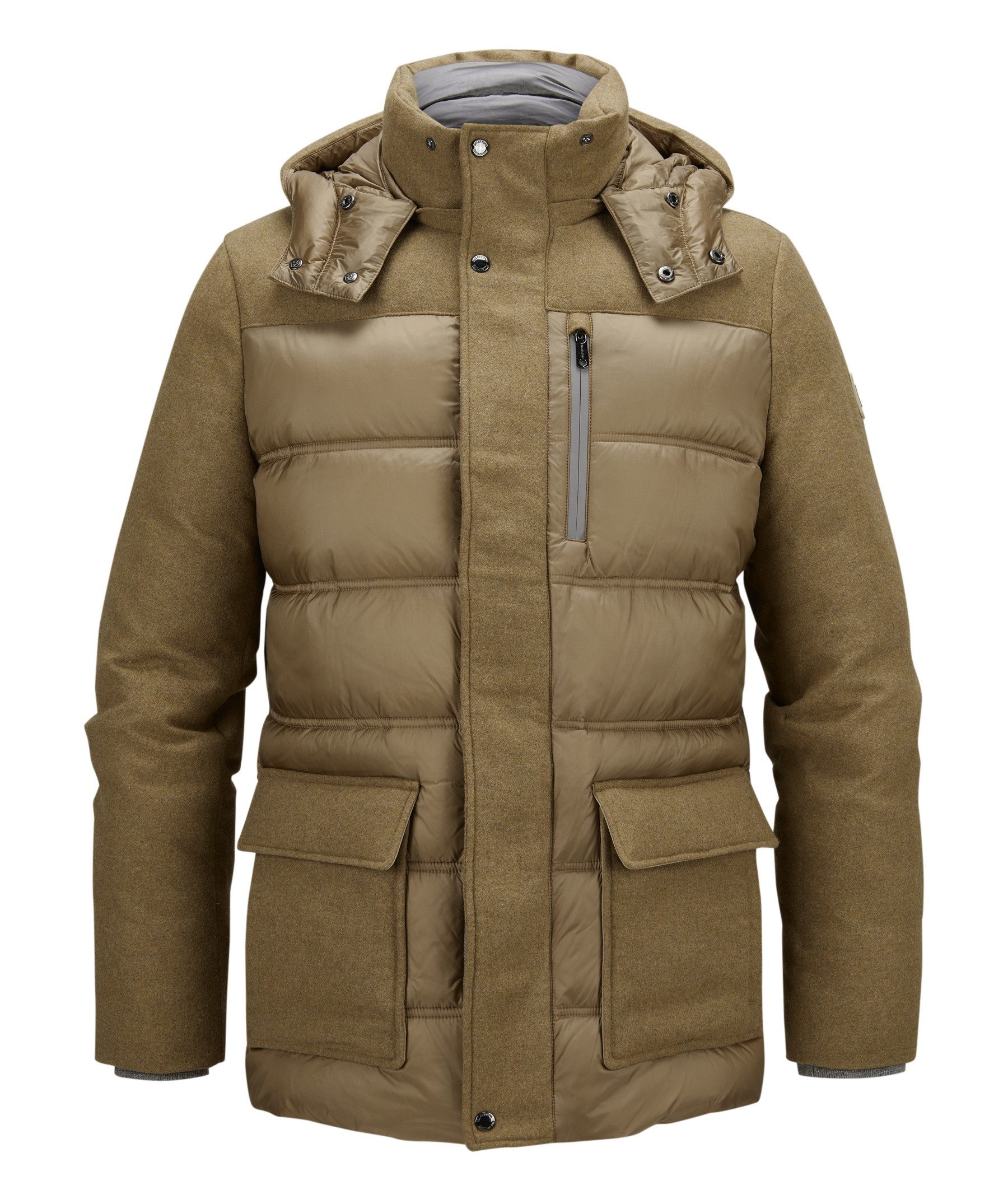 Milestone Steppjacke MSHoward Materialmix aus Wollmischung günstig online kaufen