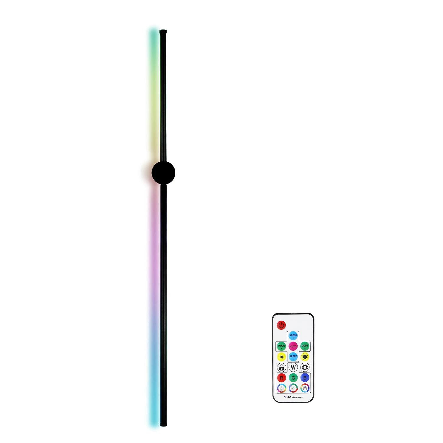 ZMH LED Wandleuchte Innen 8W 100CM Flurlamp RGB mit Fernbedienung Whonzimme günstig online kaufen