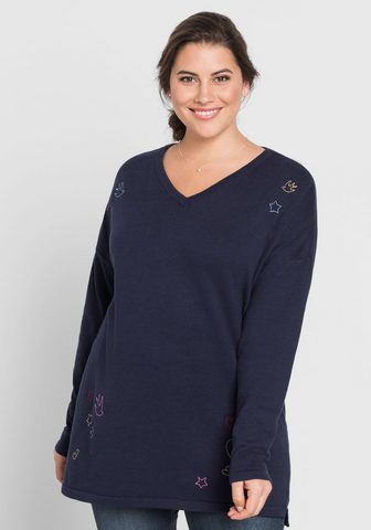 SHEEGO Пуловер с V-образным вырезом