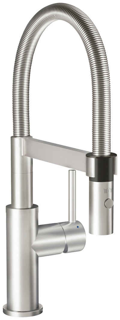 Villeroy & Boch Küchenarmatur »Steel Expert Compact« (1-St) Hochdruck, Einhand-Küchenarmatur, Edelstahl massiv poliert