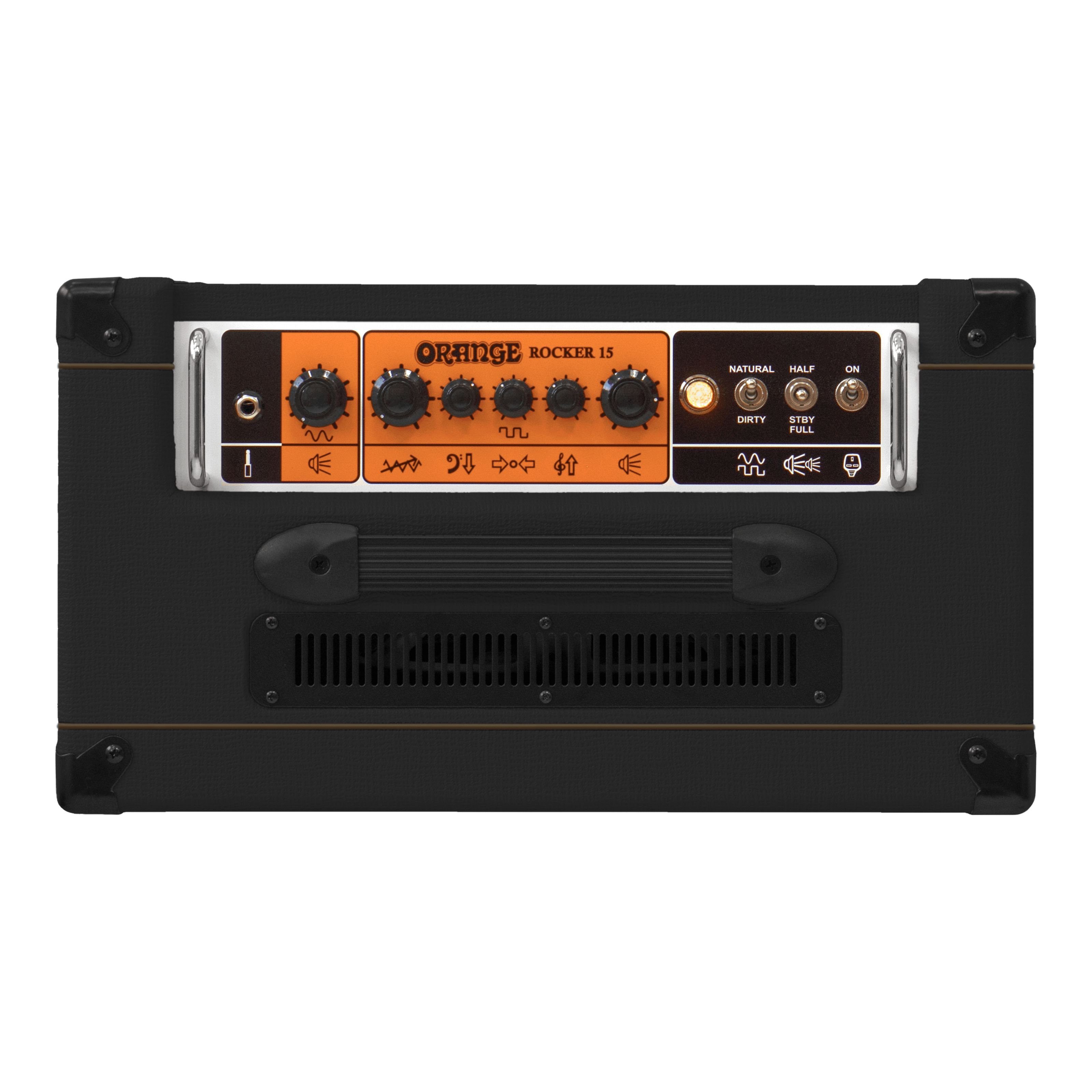Orange Verstärker (Rocker 15 Combo Verstärker - für E-Gitarre) Röhren Black