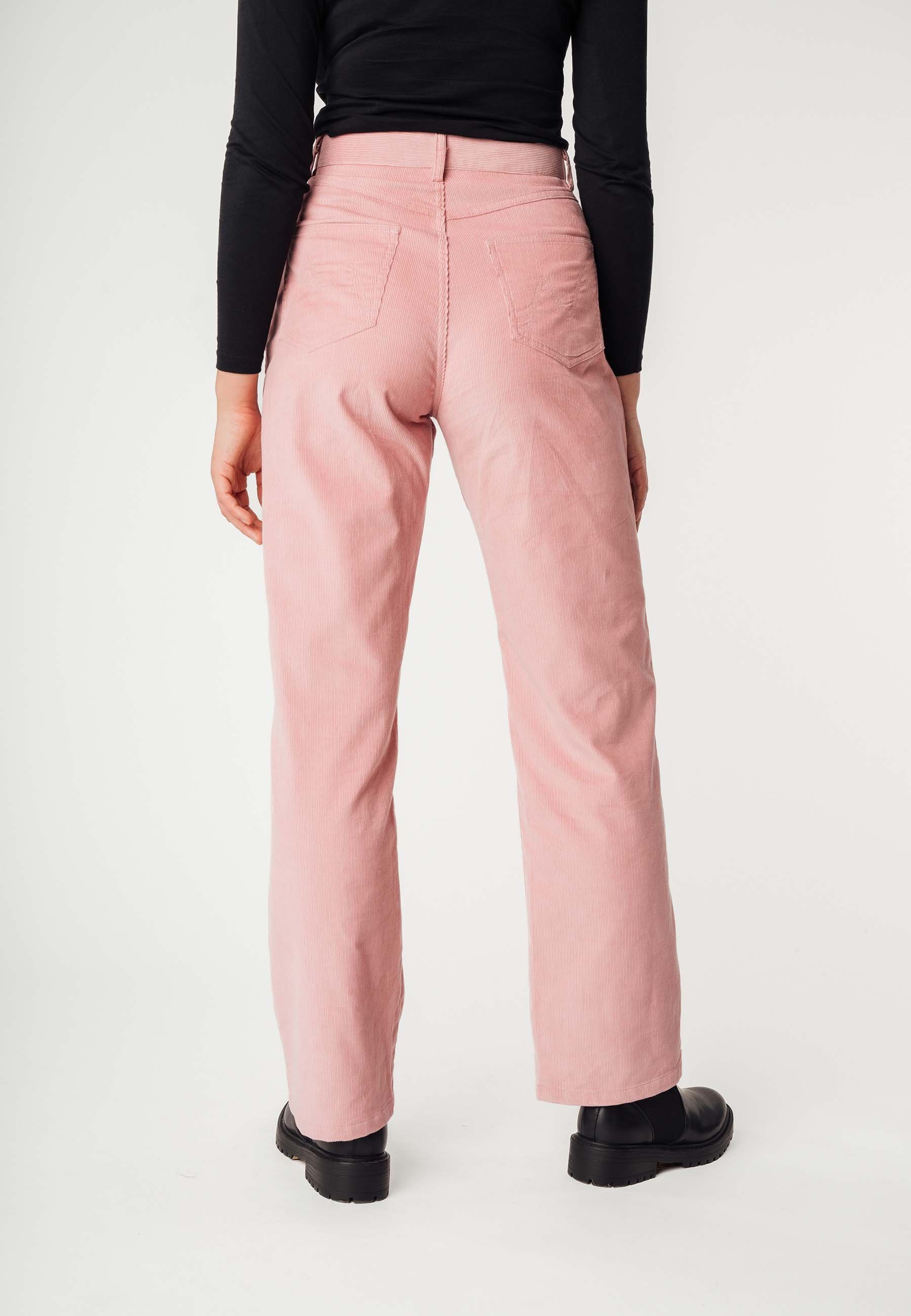 MELA Cordhose Cord Hose mit hohem Bund und weitem Bein Style OORJA