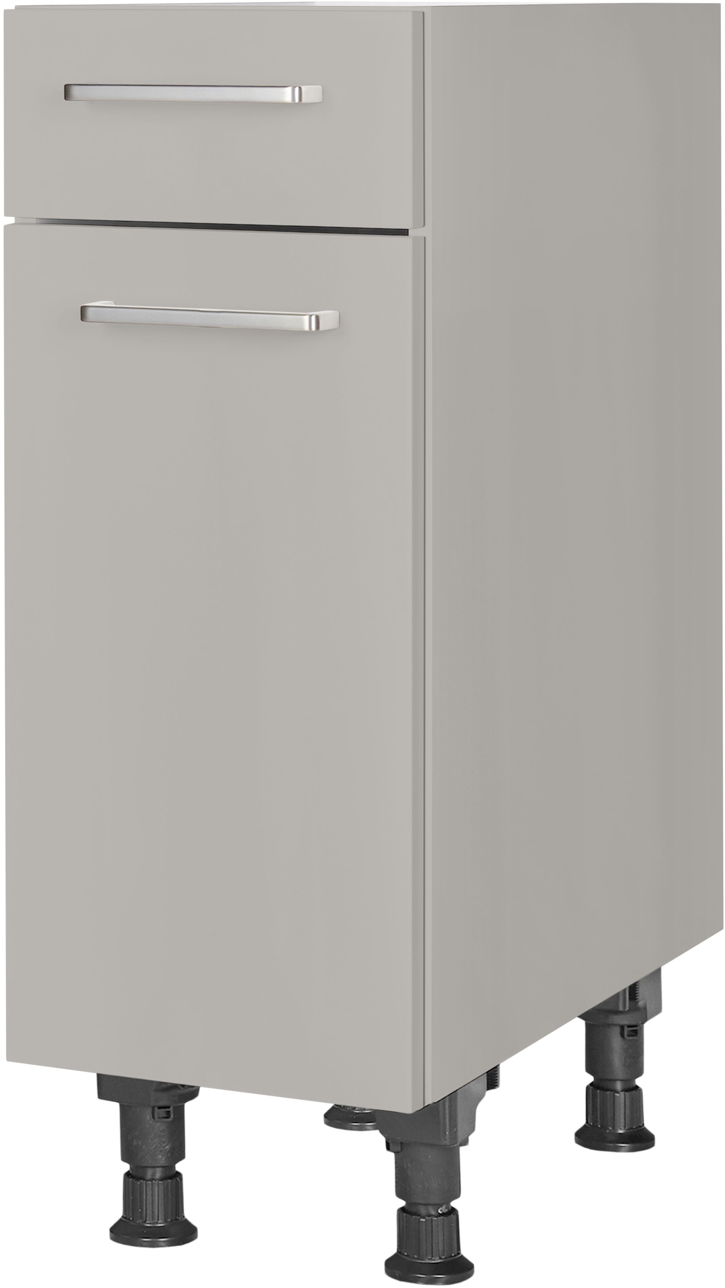 nobilia® Unterschrank "Touch", Ausrichtung wählbar, vormontiert, in den Breiten 30, 45 und 60 cm Breite, mit höhenverstellbaren Sockelfüßen, vormontiert