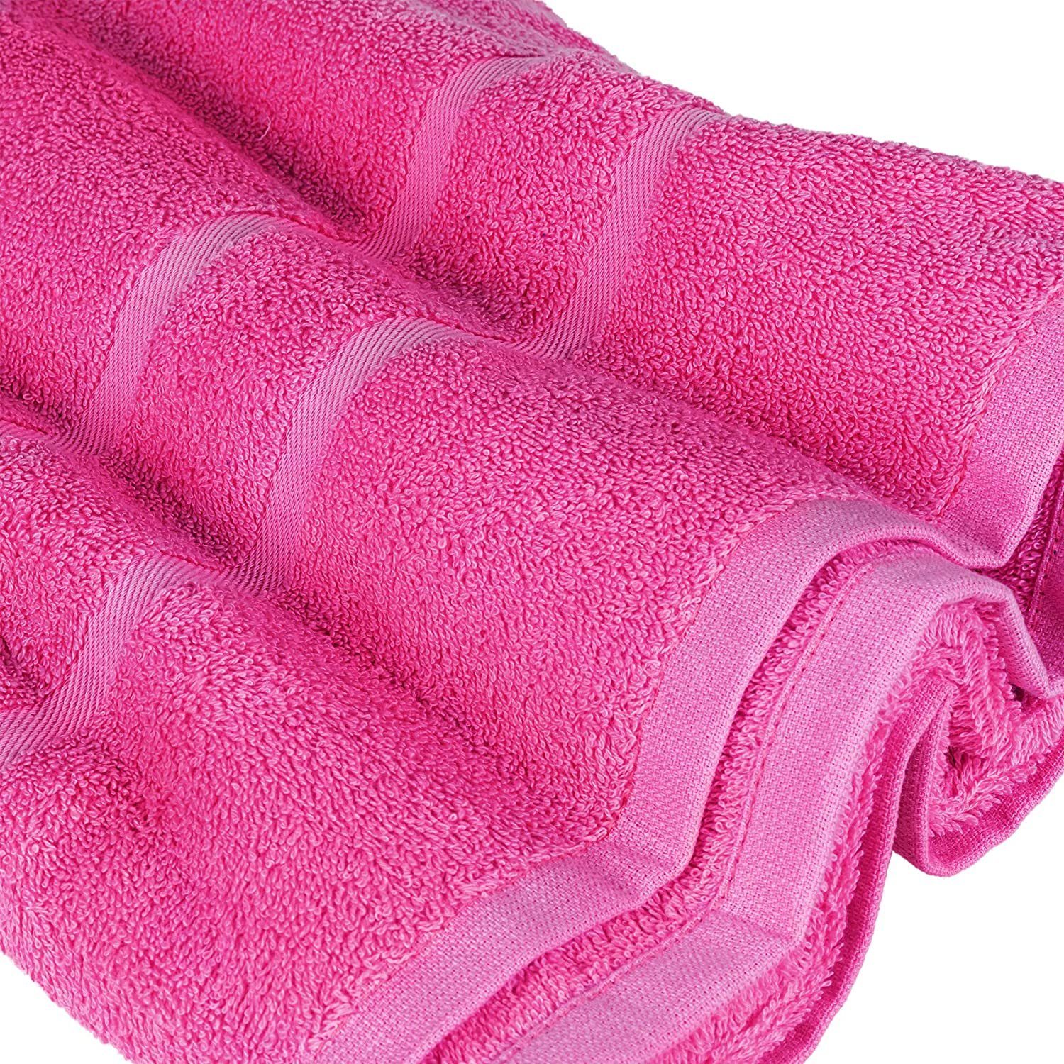 in Wahl Badetücher zur 500 Gästehandtücher Handtuch GSM 100% Handtücher Duschtücher Saunatücher Pink Baumwolle StickandShine