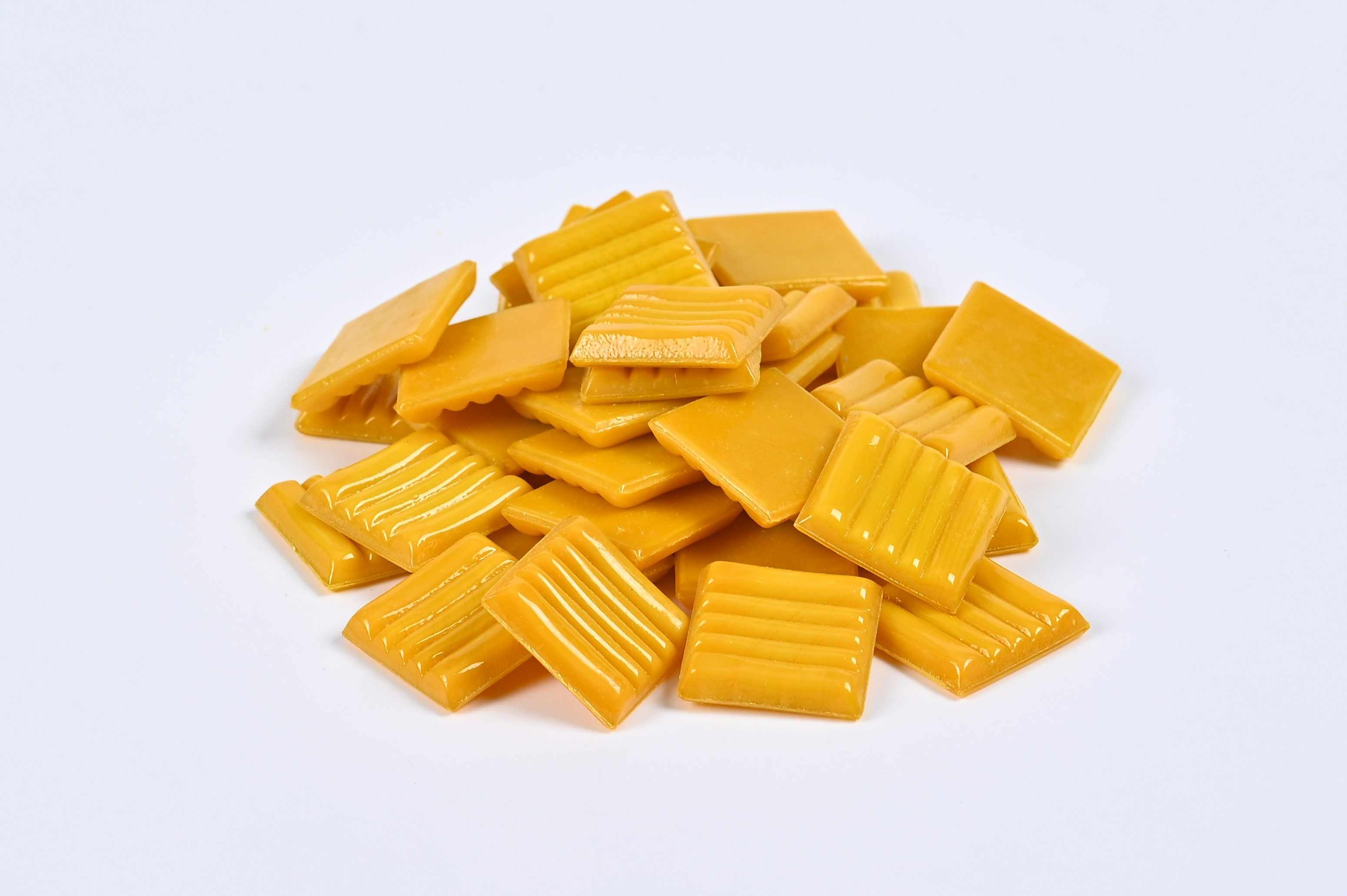 Armena Mosaikfliesen Mosaikfliesen Glasmosaik Bastelmaterial Mosaik DIY Wandfliesen 260g, orangegelb