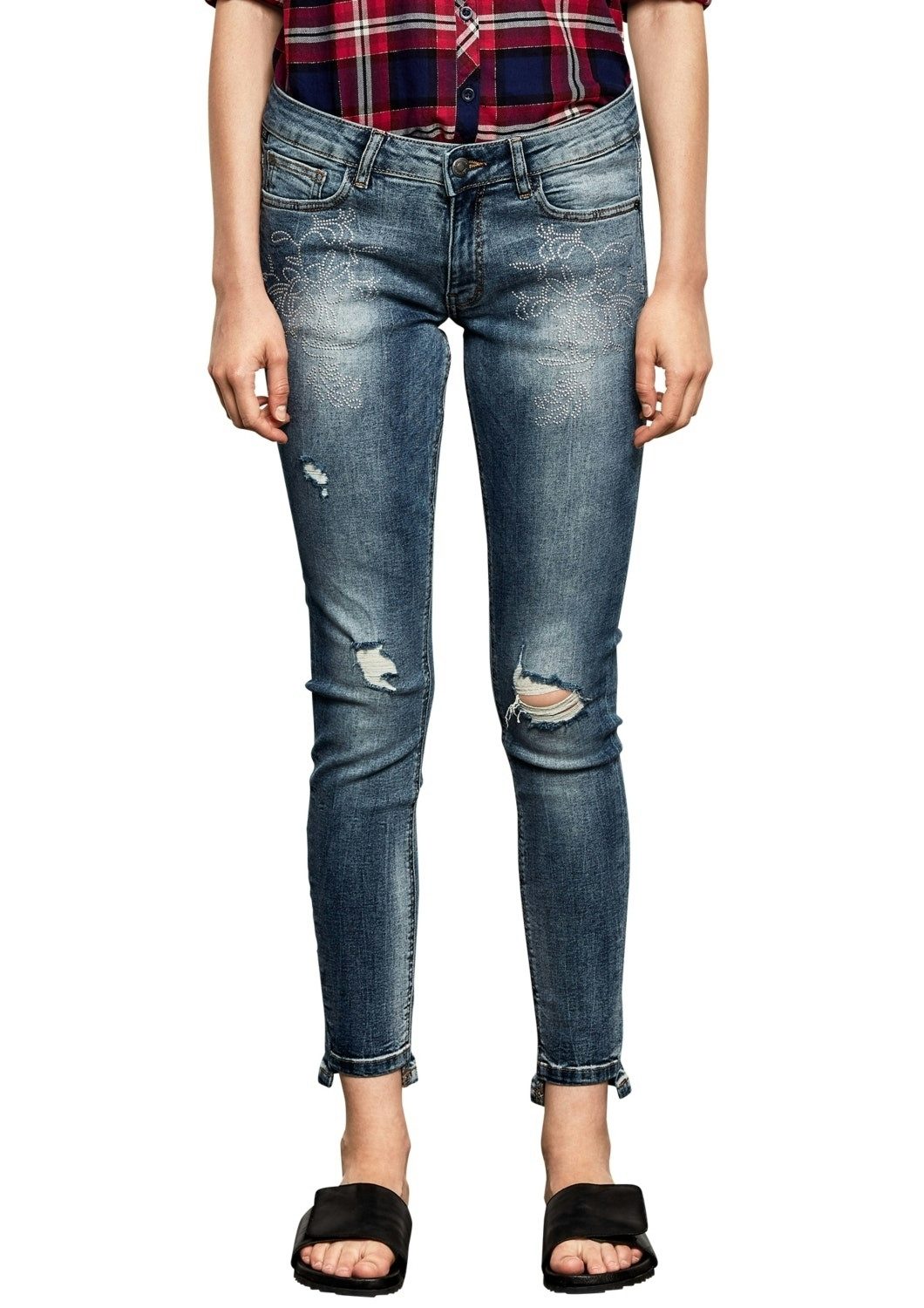 QS 5-Pocket-Jeans Ankle-Jeans
