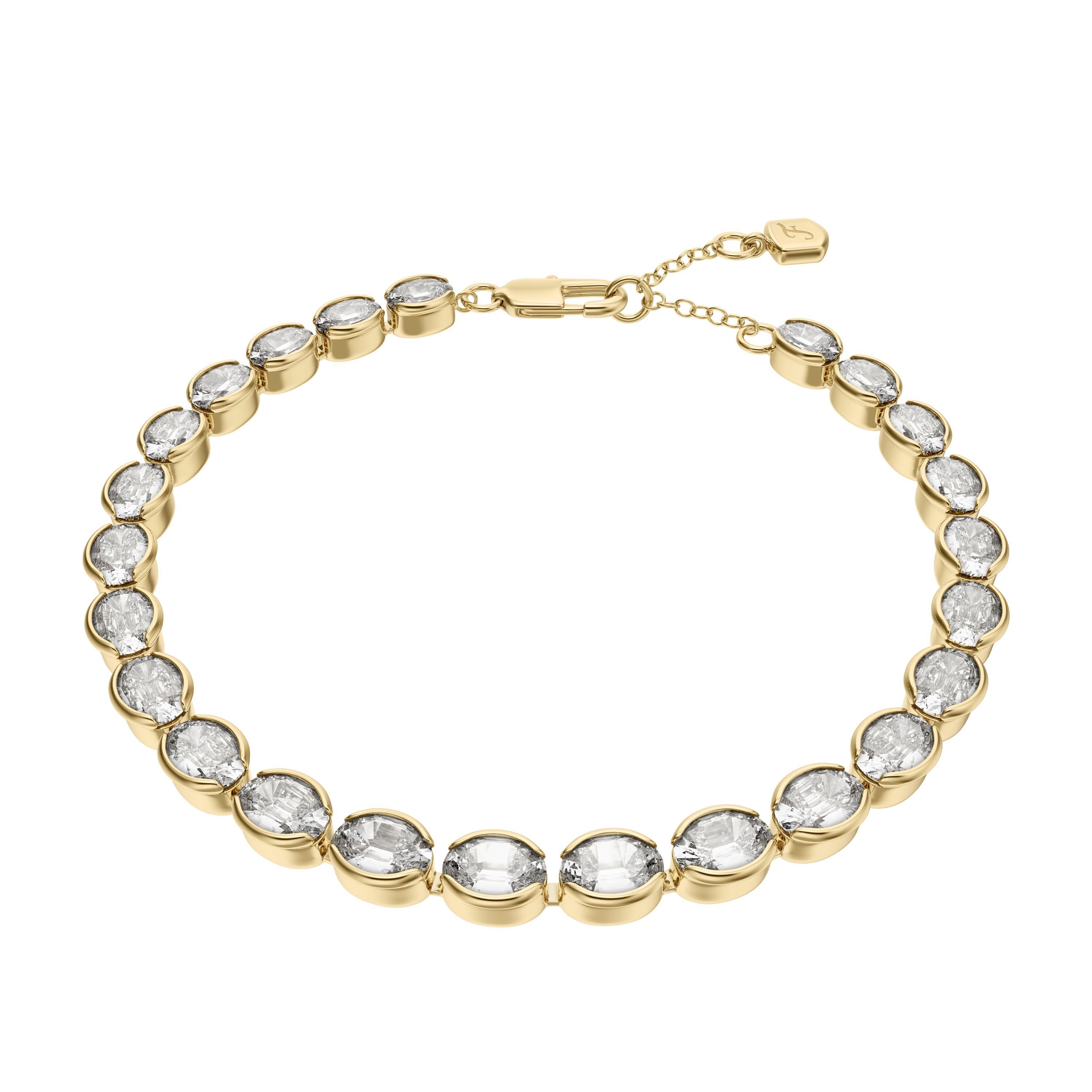 Fossil Tennisarmband Ellis, mit Glasstein