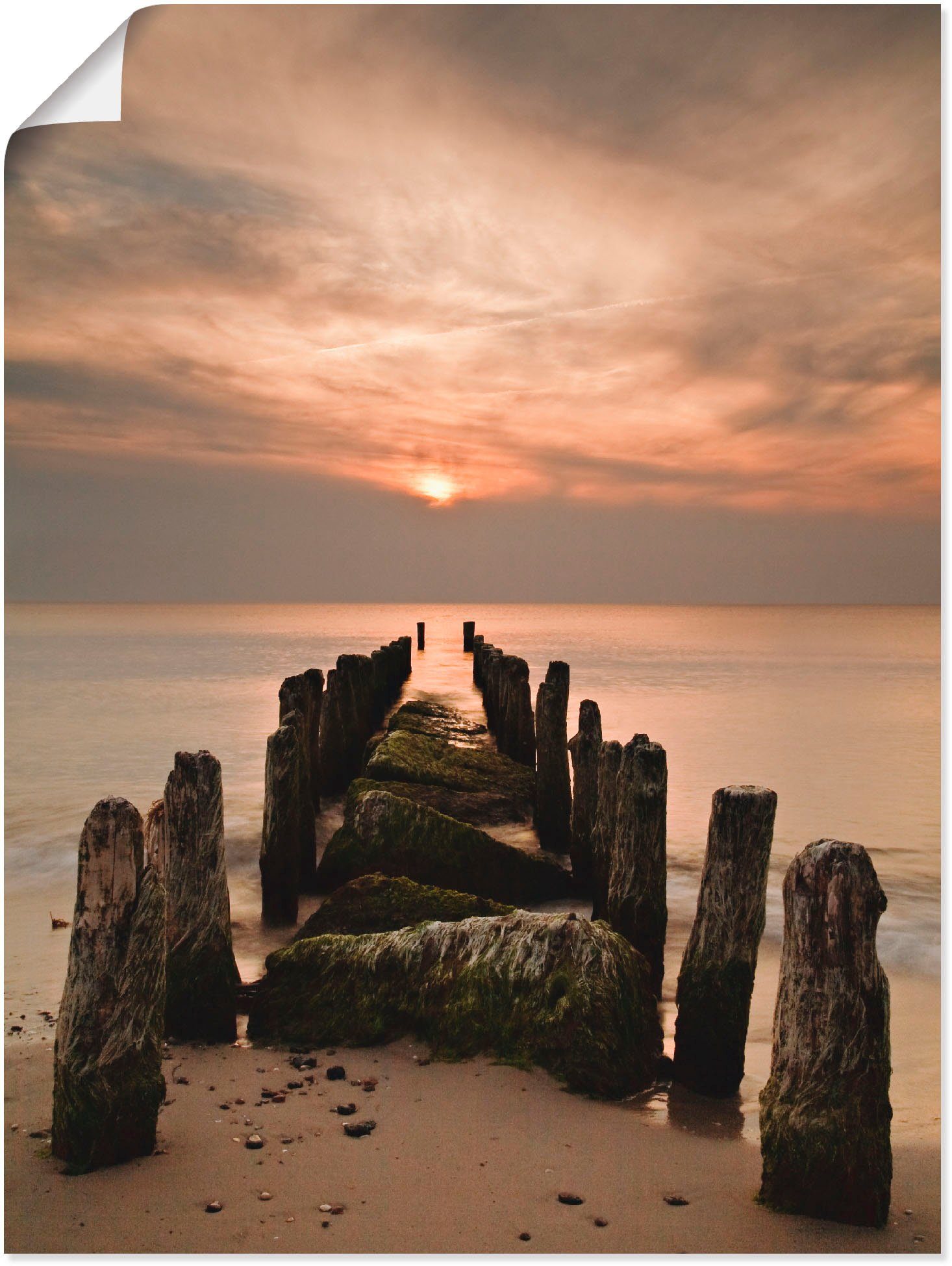 Artland Wandbild »Sonnenuntergang an der Ostsee«, Sonnenaufgang
