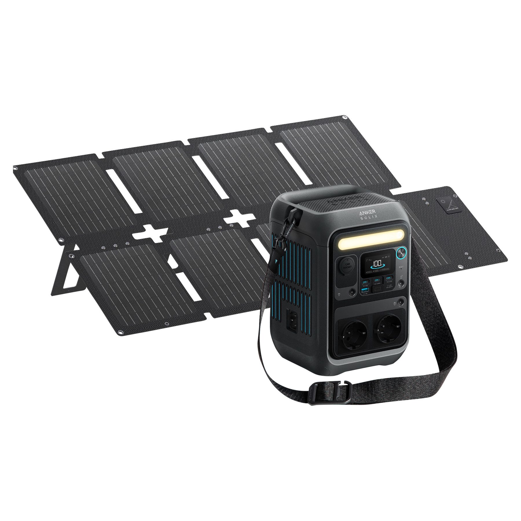 Anker ANKER Powerstation C300X A1723311, 288Wh + ANKER Solarpanel PS60, 60 Energiestation