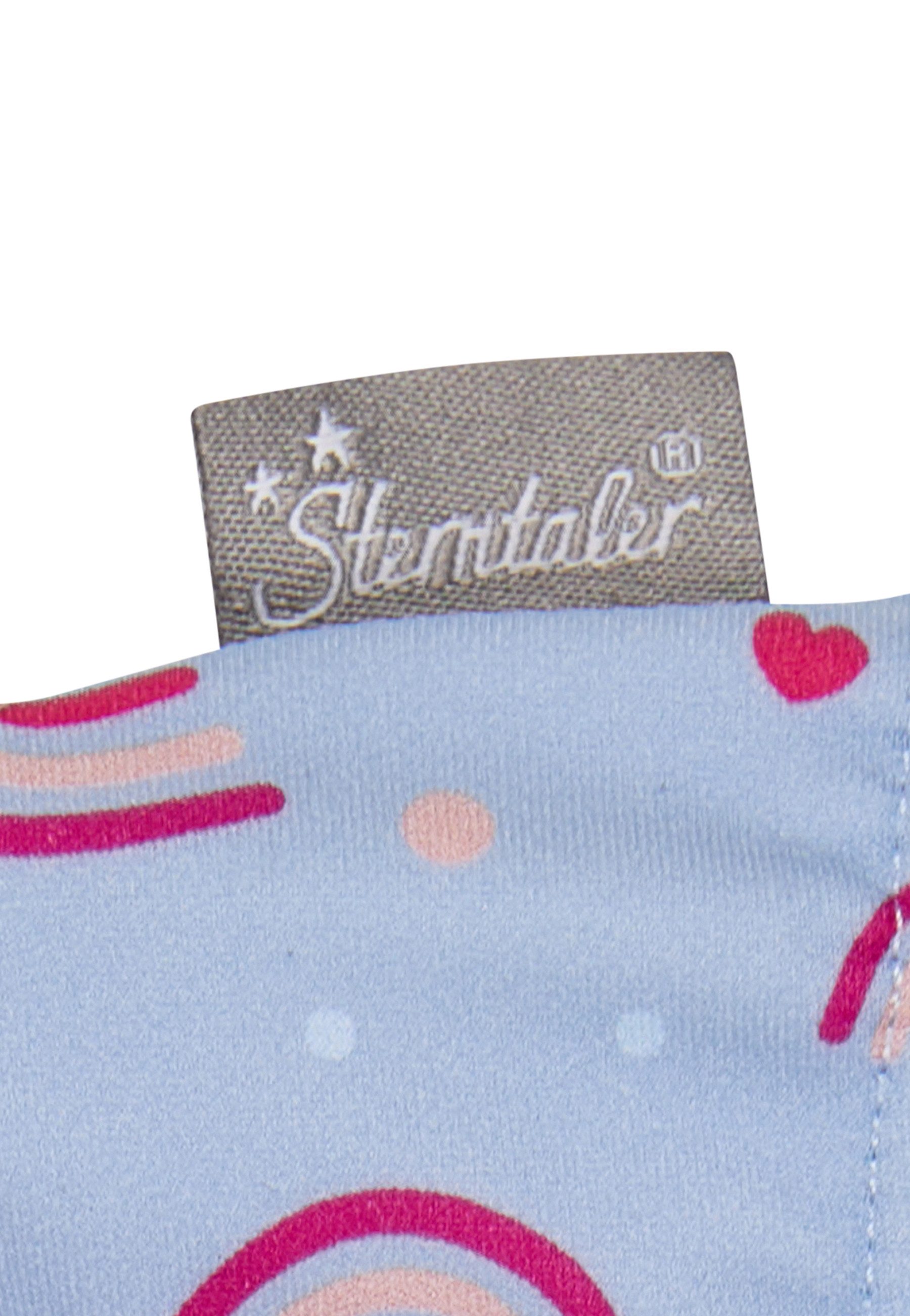 Sterntaler® Badehose UV-Schutz 50+ Badehose Regenbogen (1-St) Badehose Regenbogenmuster, Volants & Kordel, Windeleinsatz bis 86/92