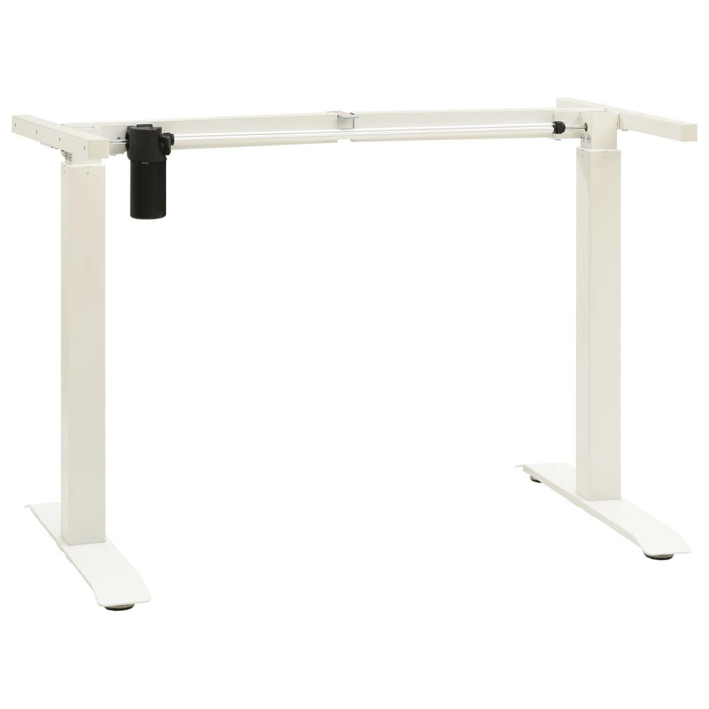 vidaXL Schreibtisch Schreibtisch-Gestell Elektromotorisch Höhenverstellbar Weiß Weiß | Weiß