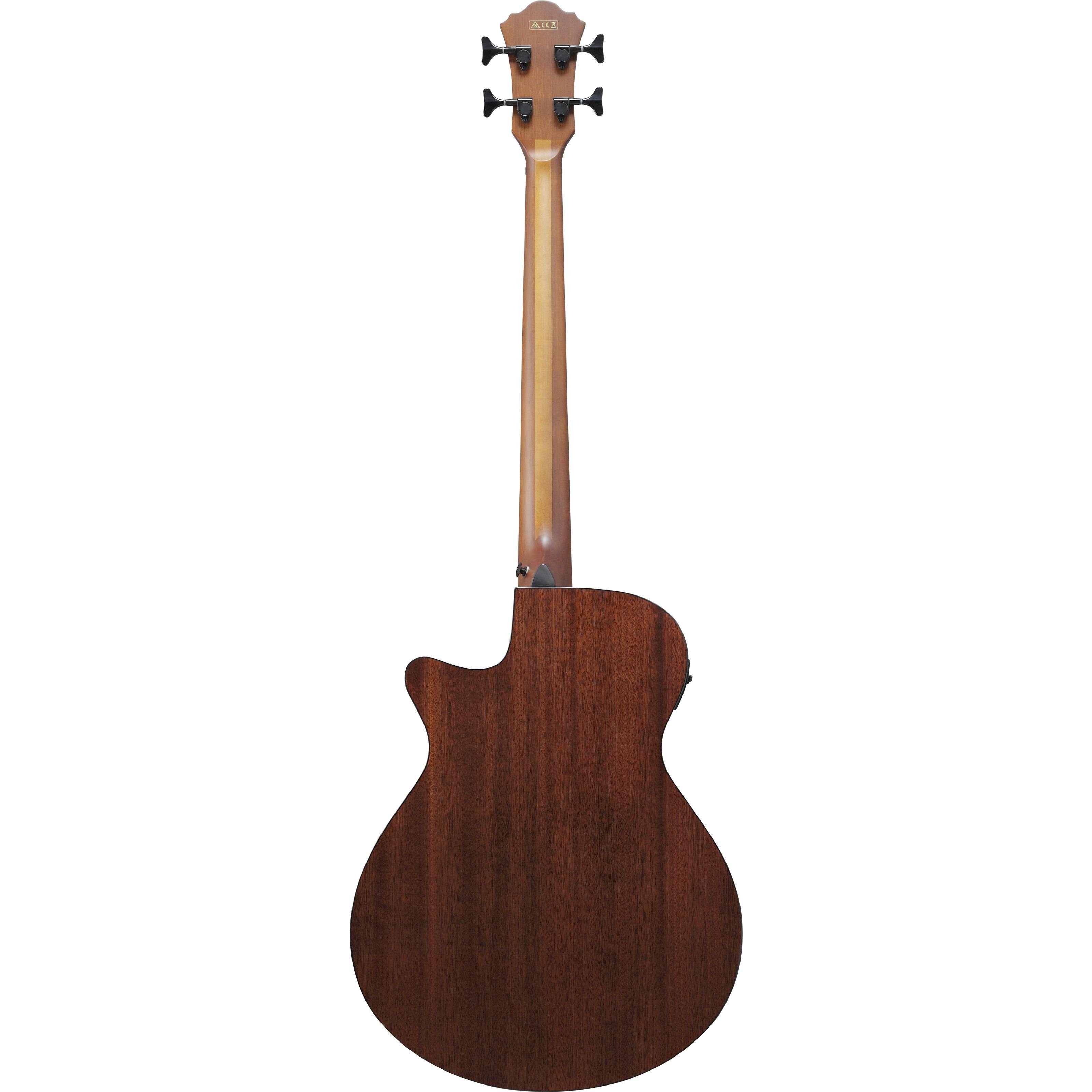 Ibanez Akustik-Bass, Akustik-Bässe, 4-Saiter Akustik-Bässe, AEGB24E-MHS Mahogany Sunburst High Gloss - Akustikbass