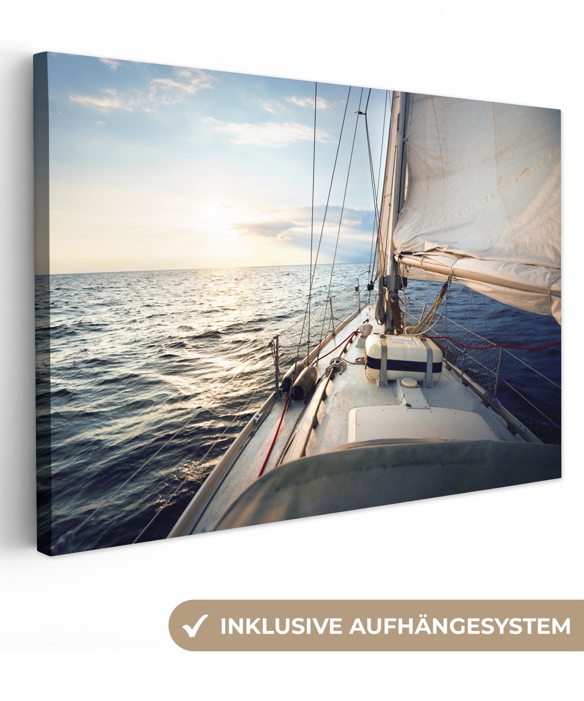 OneMillionCanvasses® Leinwandbild Meer - Segelboot - günstig online kaufen