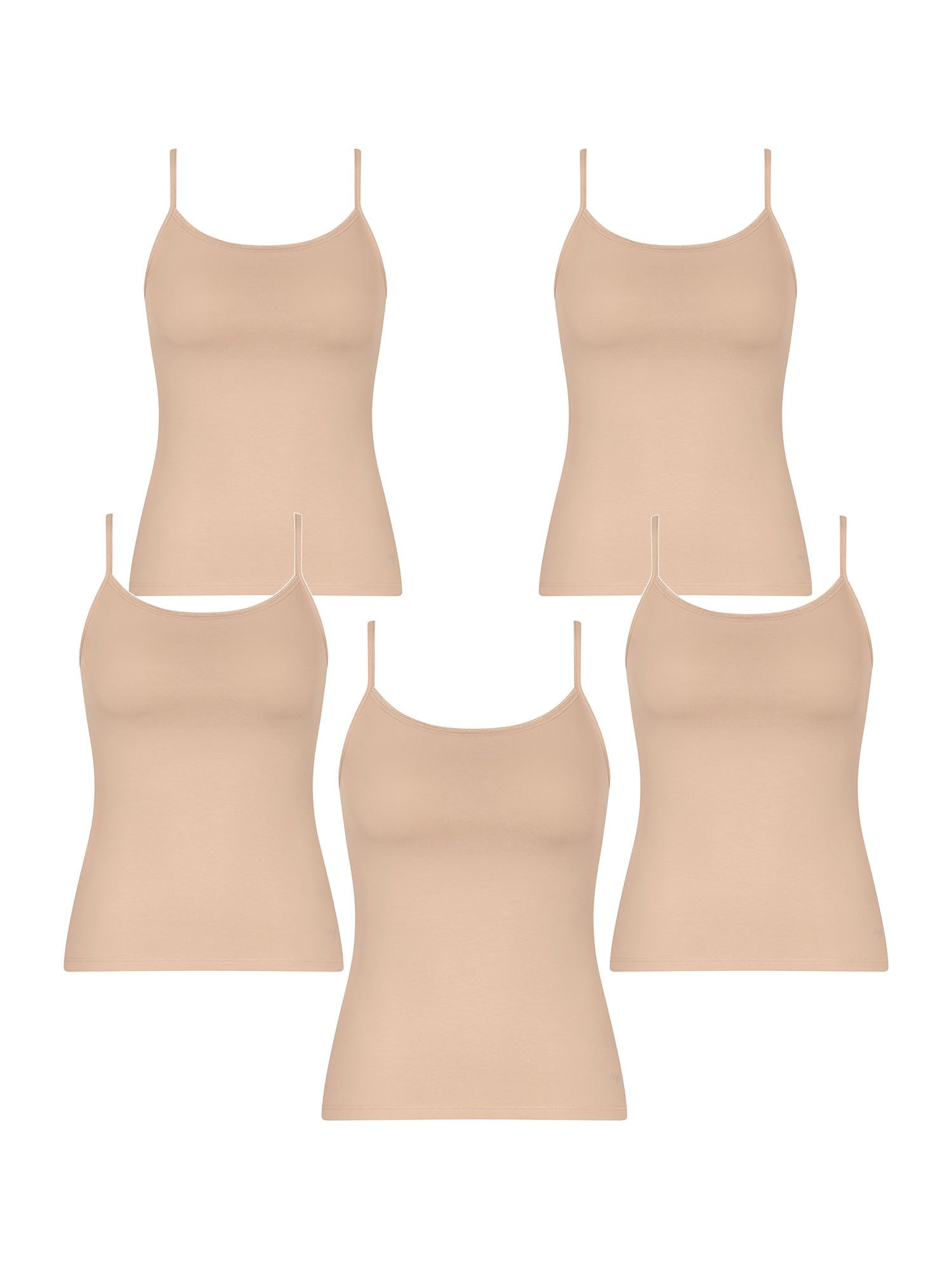 sloggi Spaghettitop Pure Comfort (5-tlg) Frauen Ärmelloses Shirt günstig online kaufen