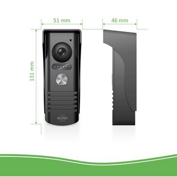 Elro DV50-P1M2 Video-Türsprechanlage (innen, außen, 3-tlg., 7 Zoll Bildschirm und App)