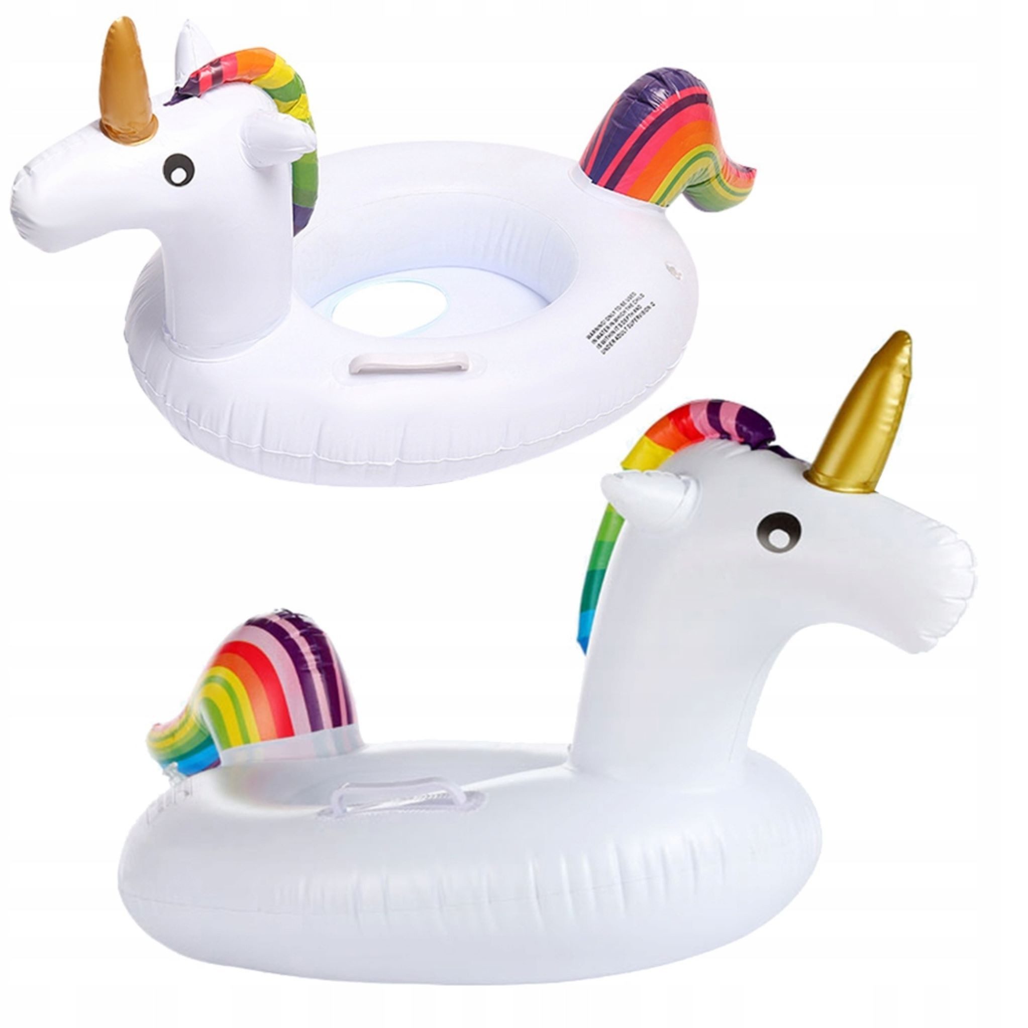 Schwimmring Aufblasbarer Einhorn Schwimmring mit Sitz für Babys Kleinkinder