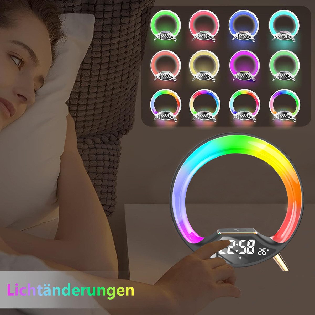 ZEUOPQ Wecker Bluetooth-Lautsprecher Multifunktionales Wecker mit günstig online kaufen