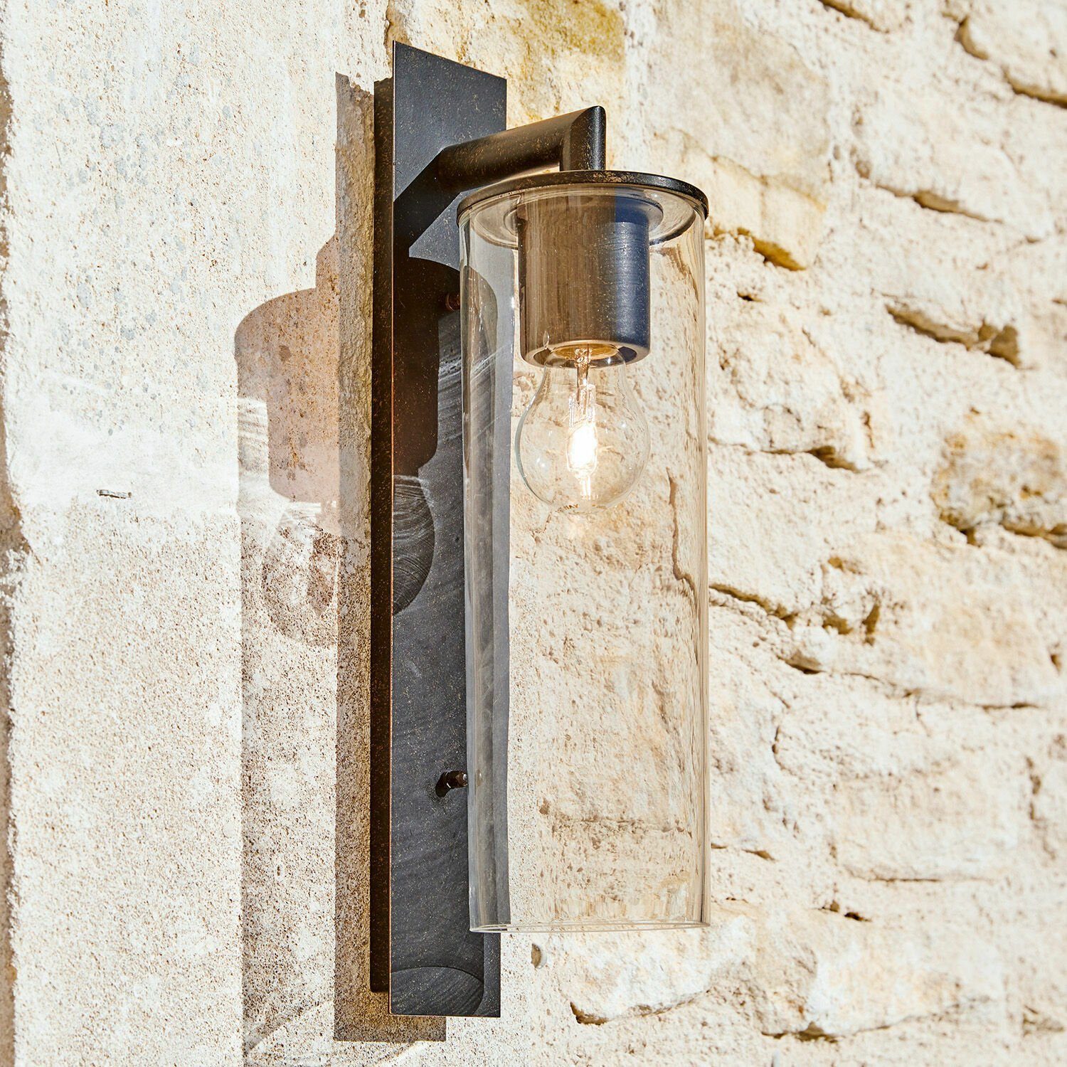 Mirabeau Außen-Wandleuchte Außenwandlampe Clisson antikschwarz günstig online kaufen