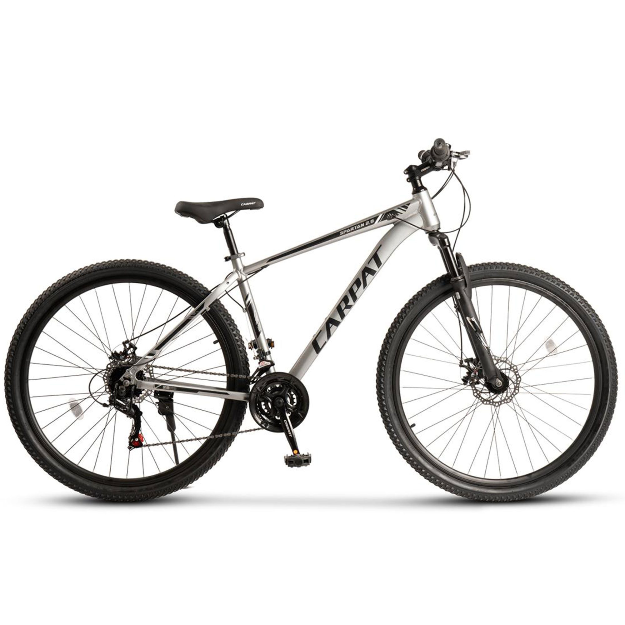 CARPAT SPORT Mountainbike 24 26 29 Zoll Fahrrad für Herren Damen, Mädchen und Jungen, 21 Gang Shimano TZ Schaltwerk, Kettenschaltung, Aluminium Rahmen, Jugendfahrrad MTB Hardtail Kinder Fahrrad