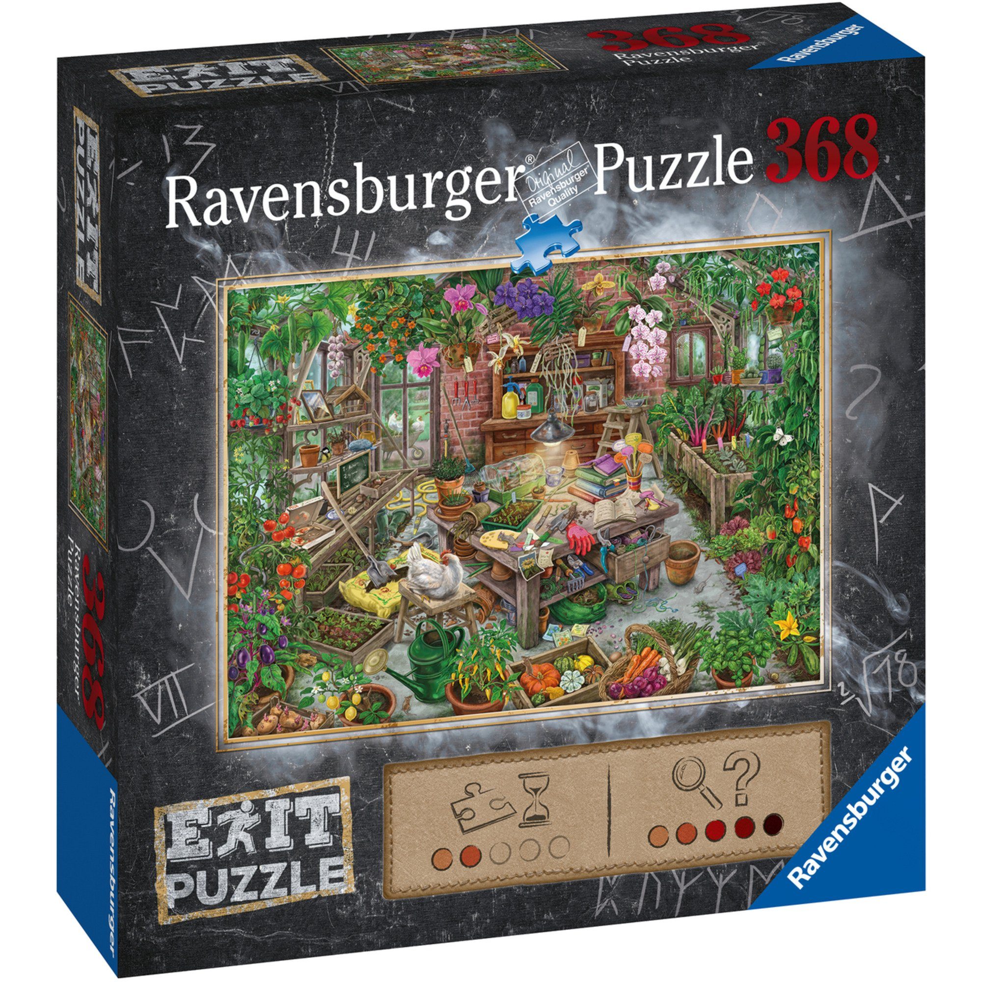 Ravensburger Puzzle Ravensburger Puzzle EXIT Im Gewächshaus, 368 Puzzleteile