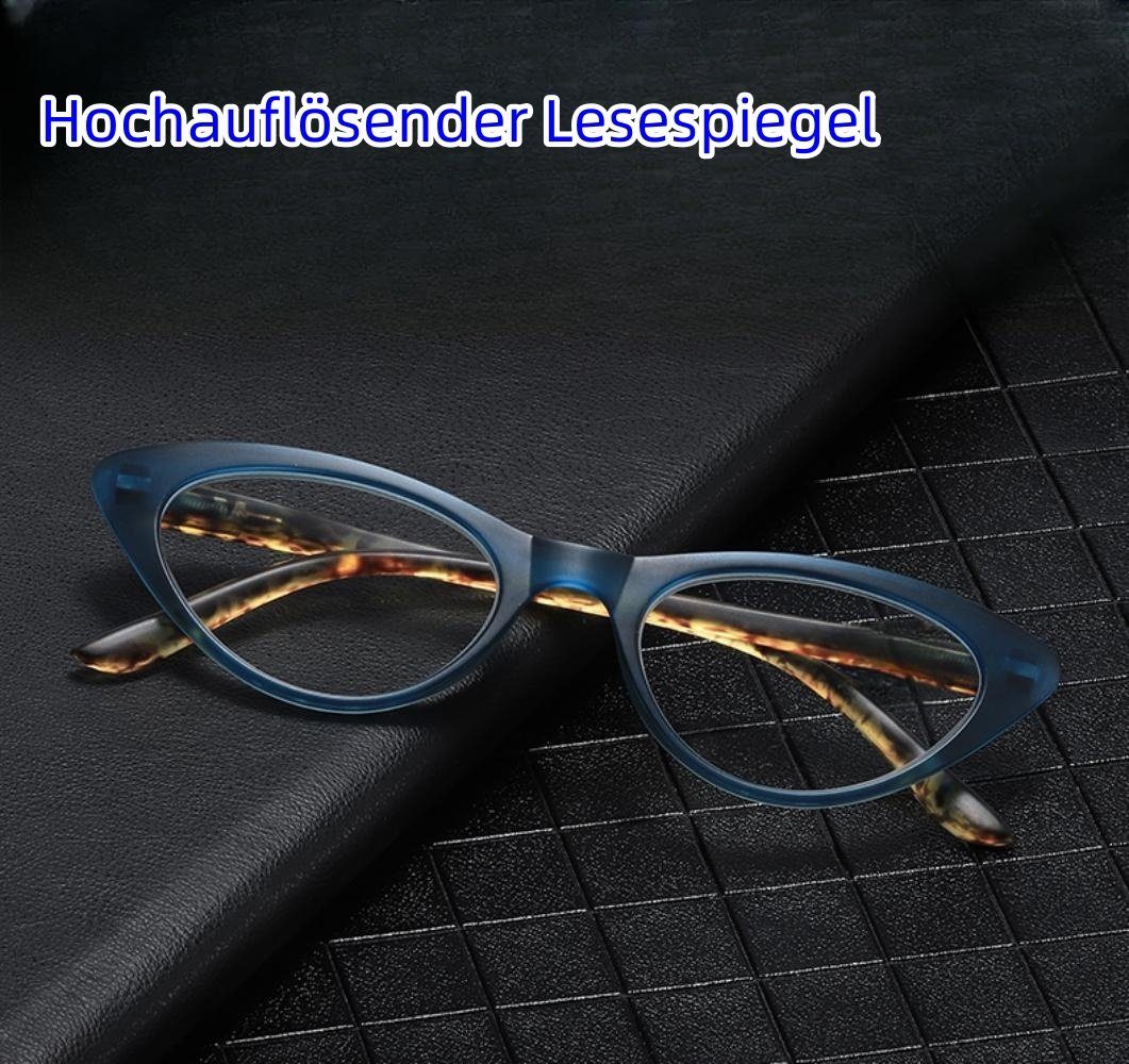 PACIEA Lesebrille Mode anti blaue presbyopische rot Rahmen bedruckte Gläser